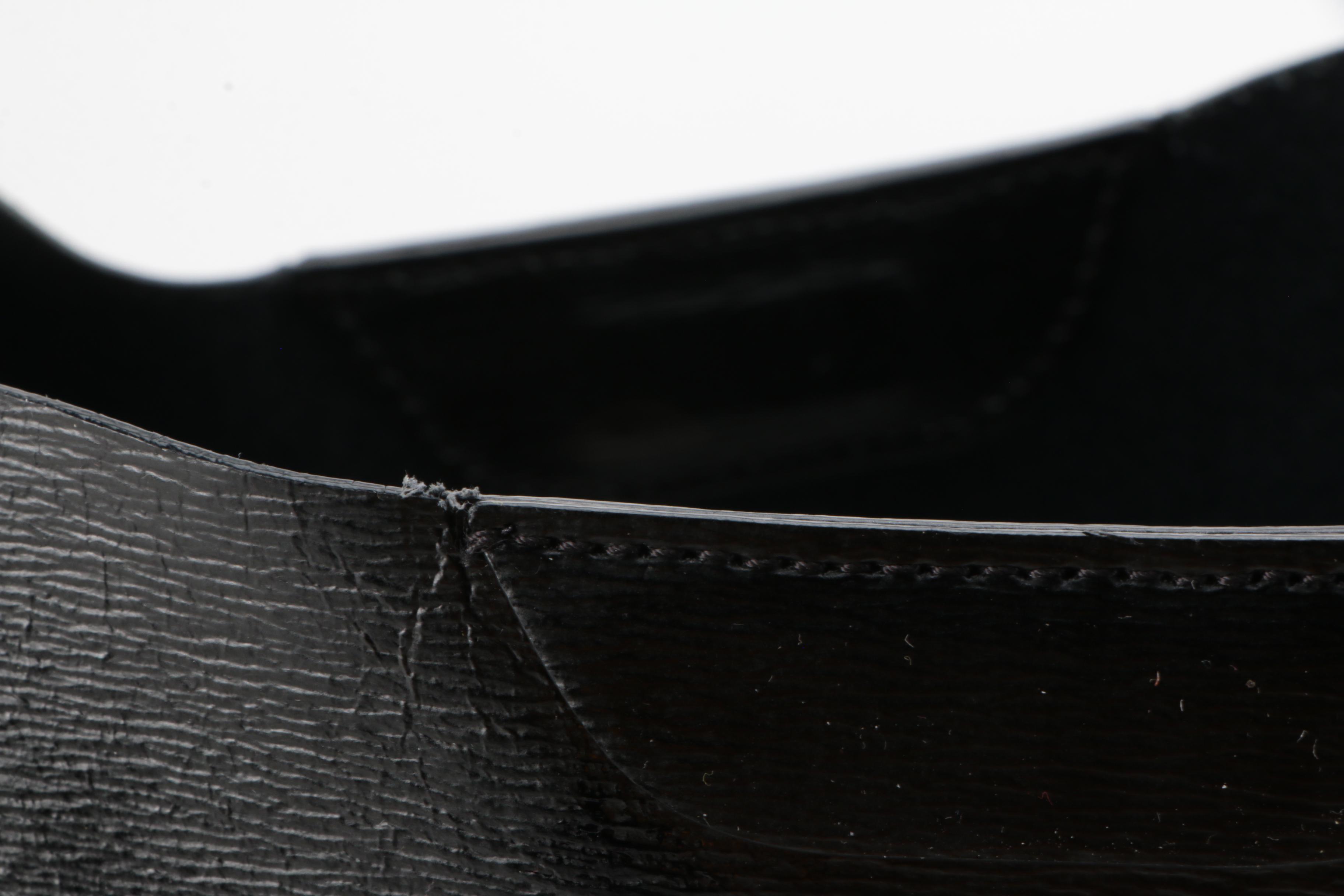 LAUREN Ralph Lauren Tate Hobo Shoulder Tote in Black Textured Leather