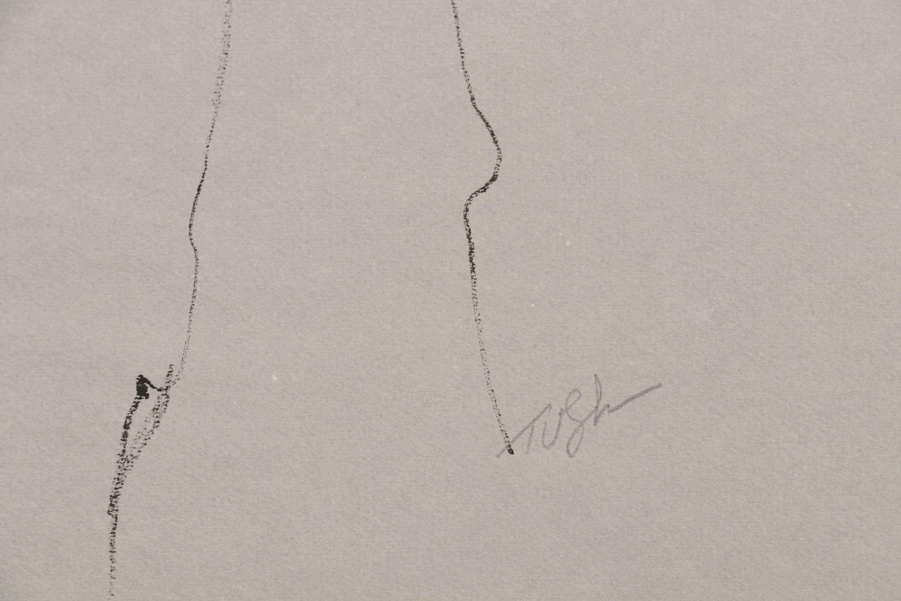 John Tuska Figural Nude Ink Drawings, Mid-Late 20th Century