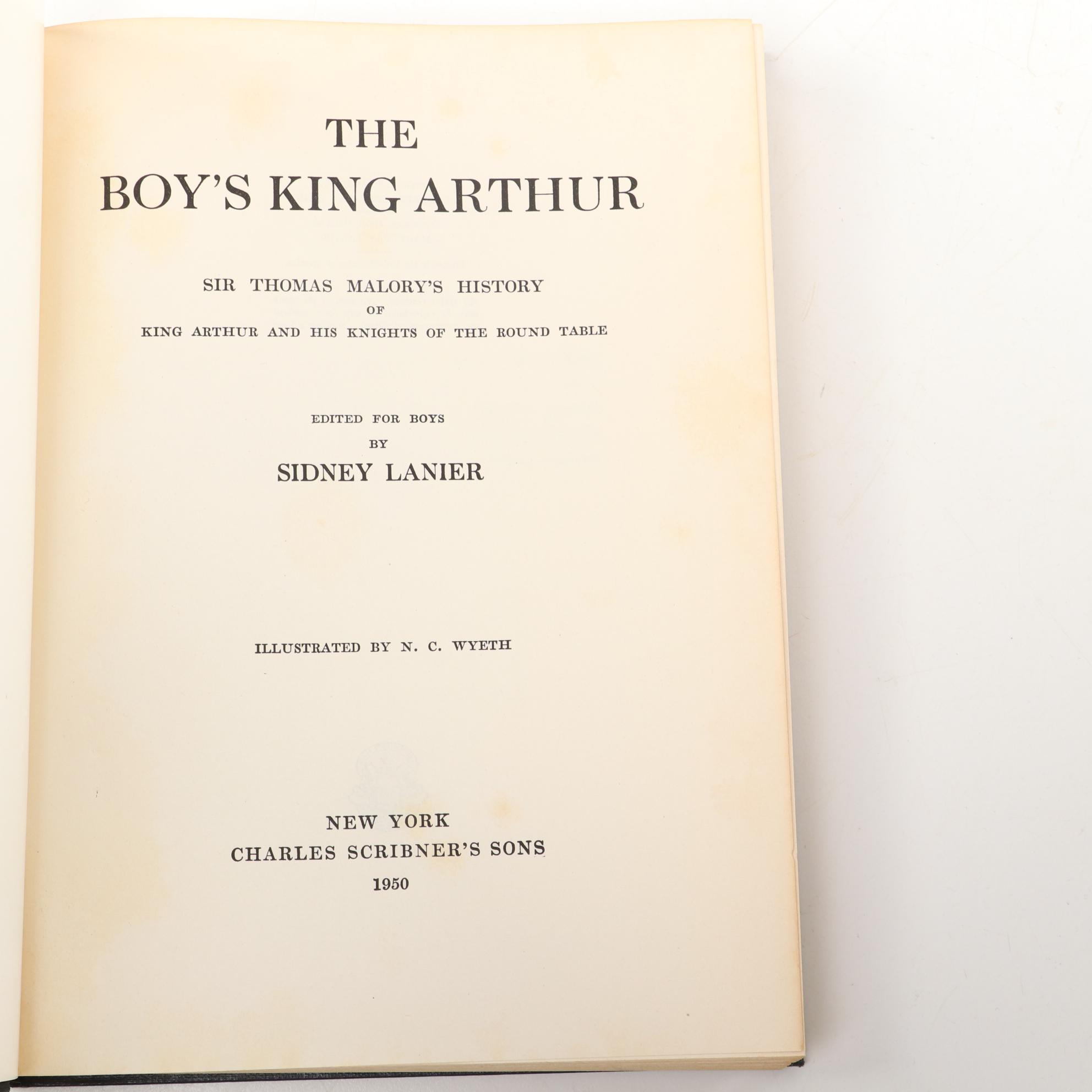 "The Boy's King Arthur," Illustrated by N. C. Wyeth, 1950, More Children's Books