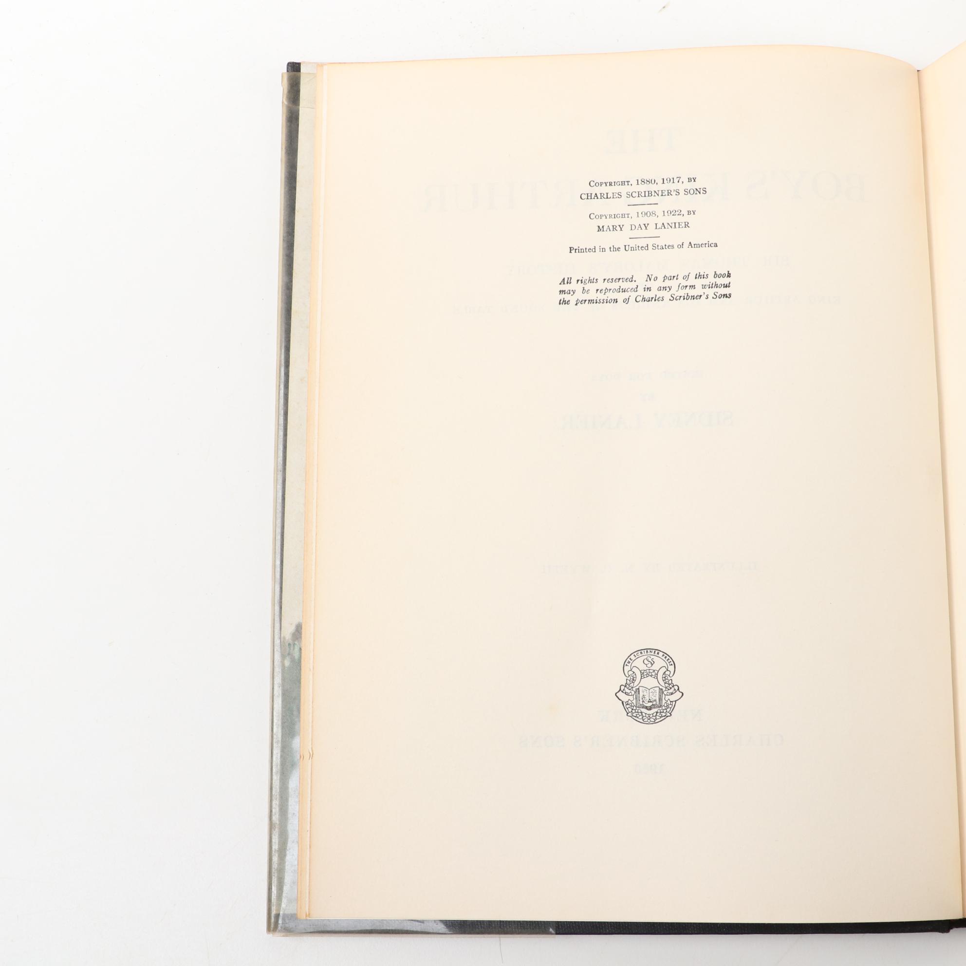 "The Boy's King Arthur," Illustrated by N. C. Wyeth, 1950, More Children's Books