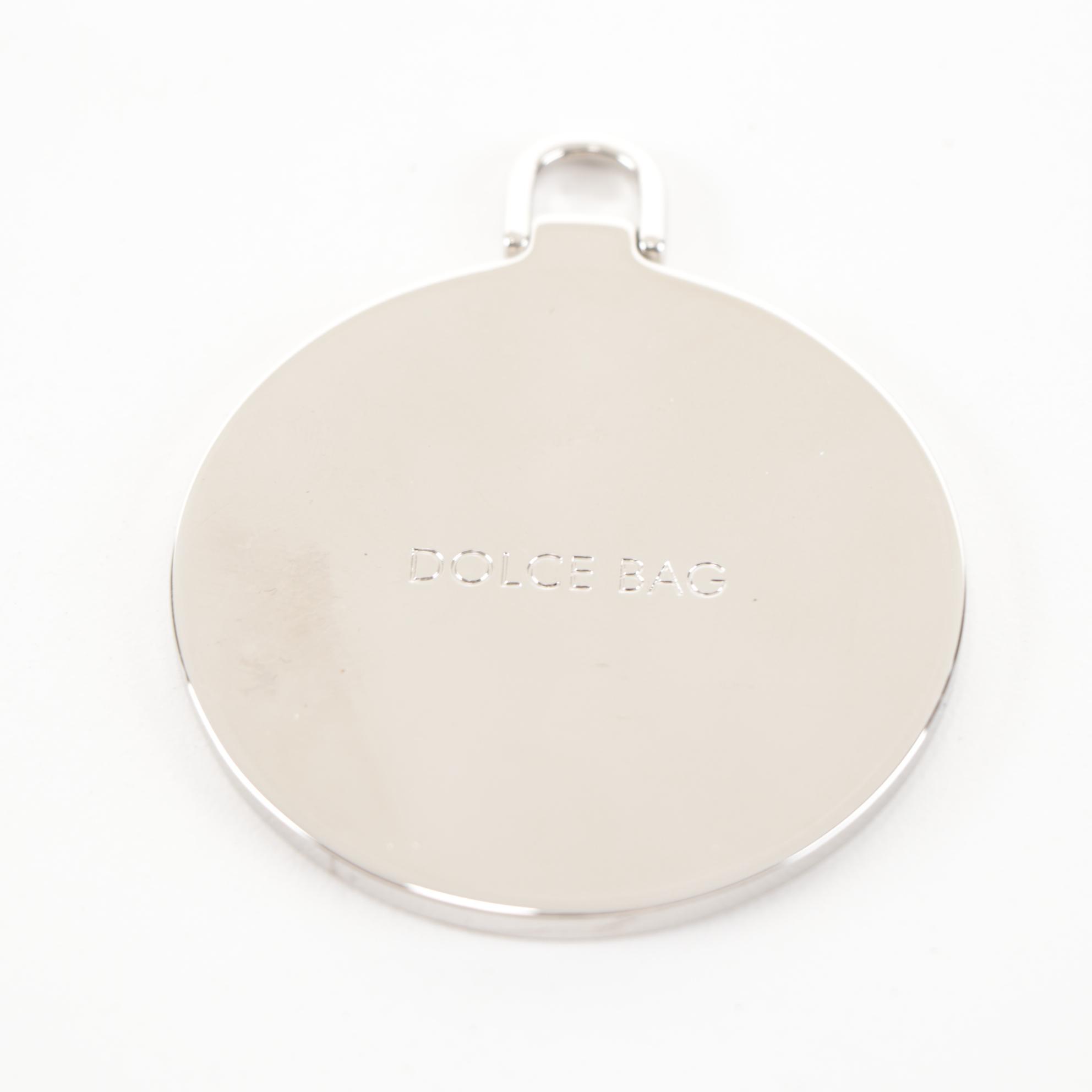 Dolce & Gabbana Embellished Pom-Pom Pink Grained Leather Two-Way Box Satchel