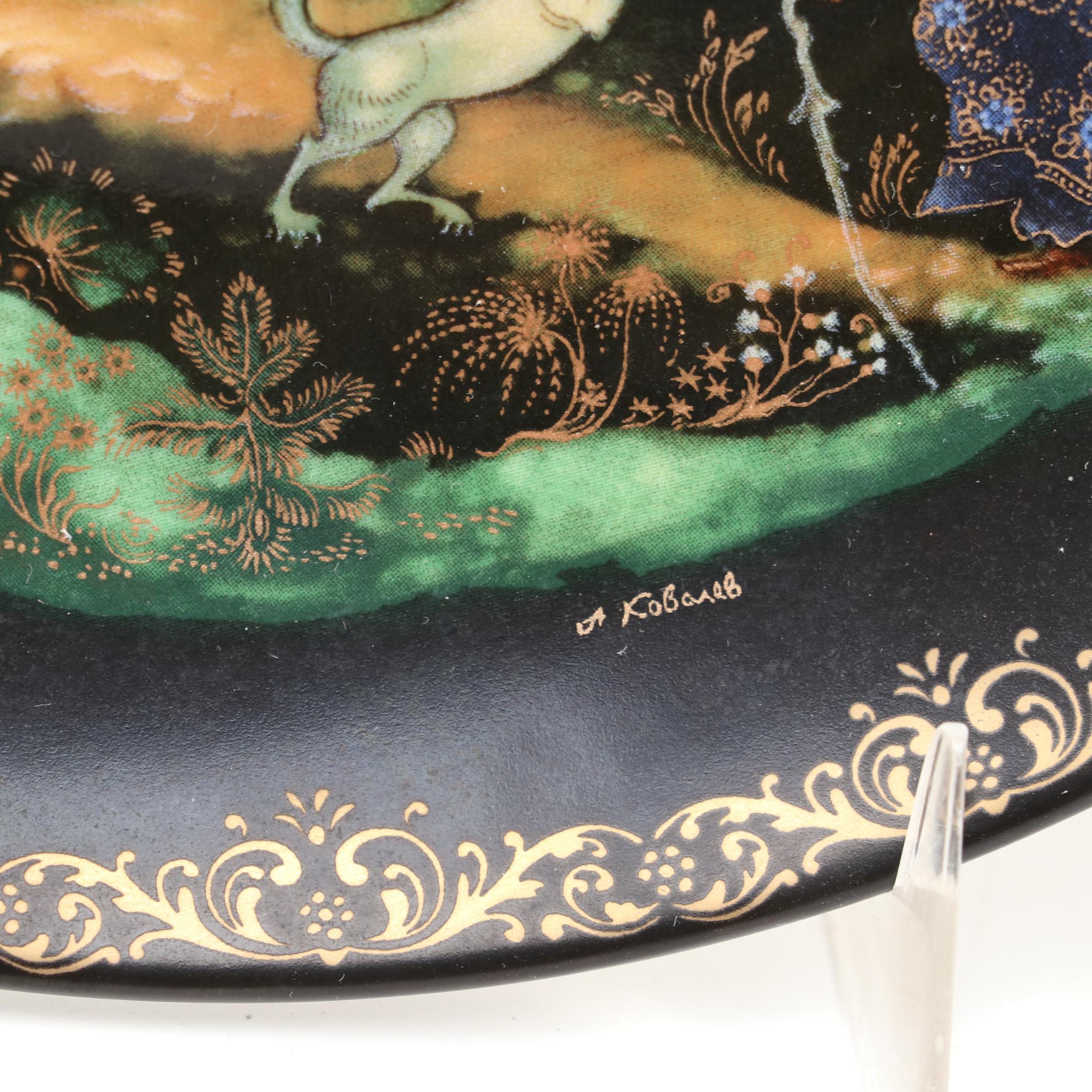 Haviland Limoges "La Dame a la  Licorne" and Tianex Russian Legends Plates