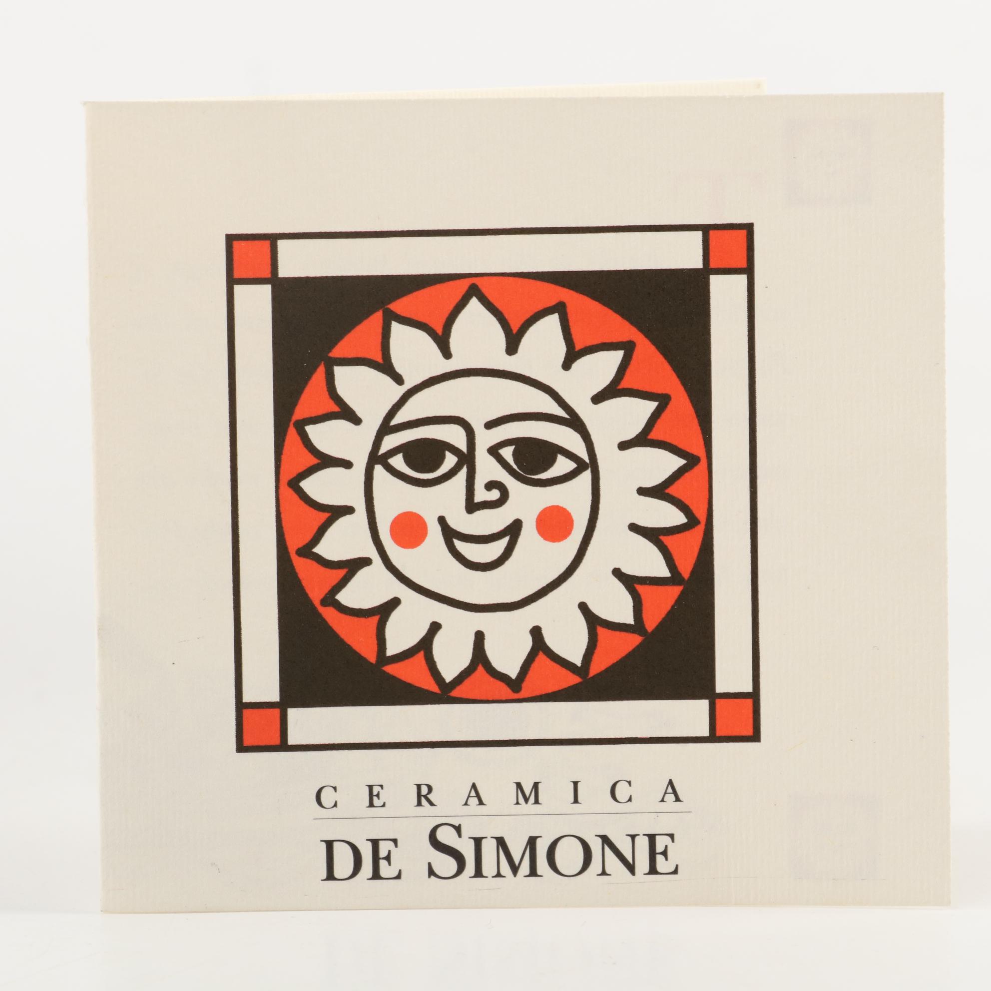 DeSimone Pottery of Italy "Adam and Eve" Wall Hanging Plate