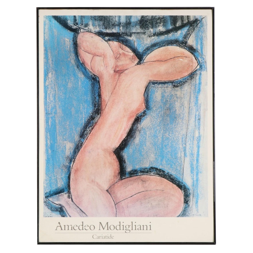 Offset Lithograph after Amedeo Modigliani "Cariatide"