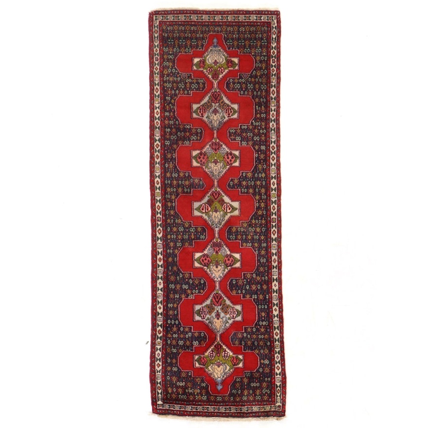 3'2 x 9'6 Hand-Knotted Persian Kurdish Bijar Long Rug