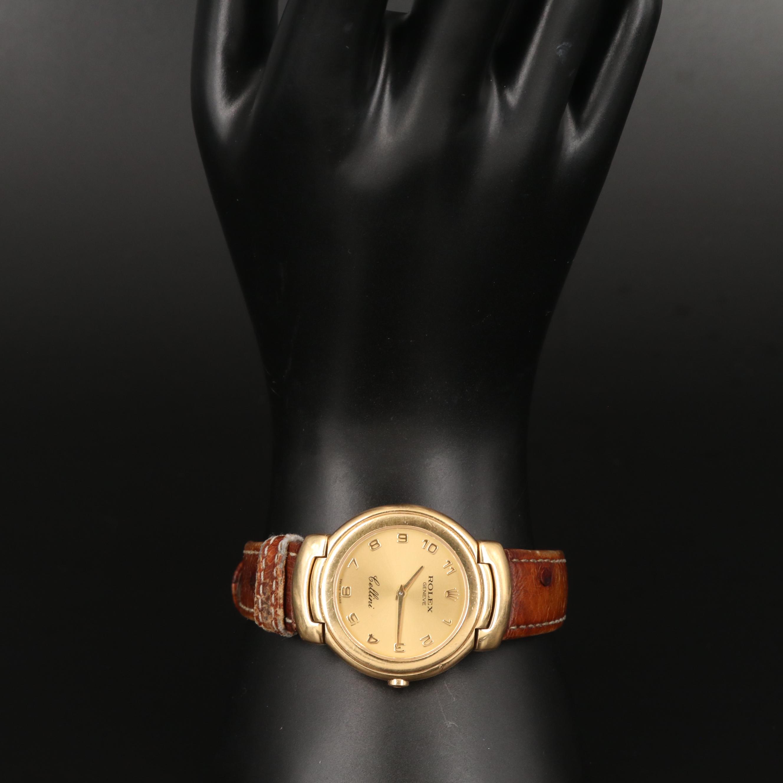 1990 Rolex Cellini 18K Yellow Gold Quartz Watch