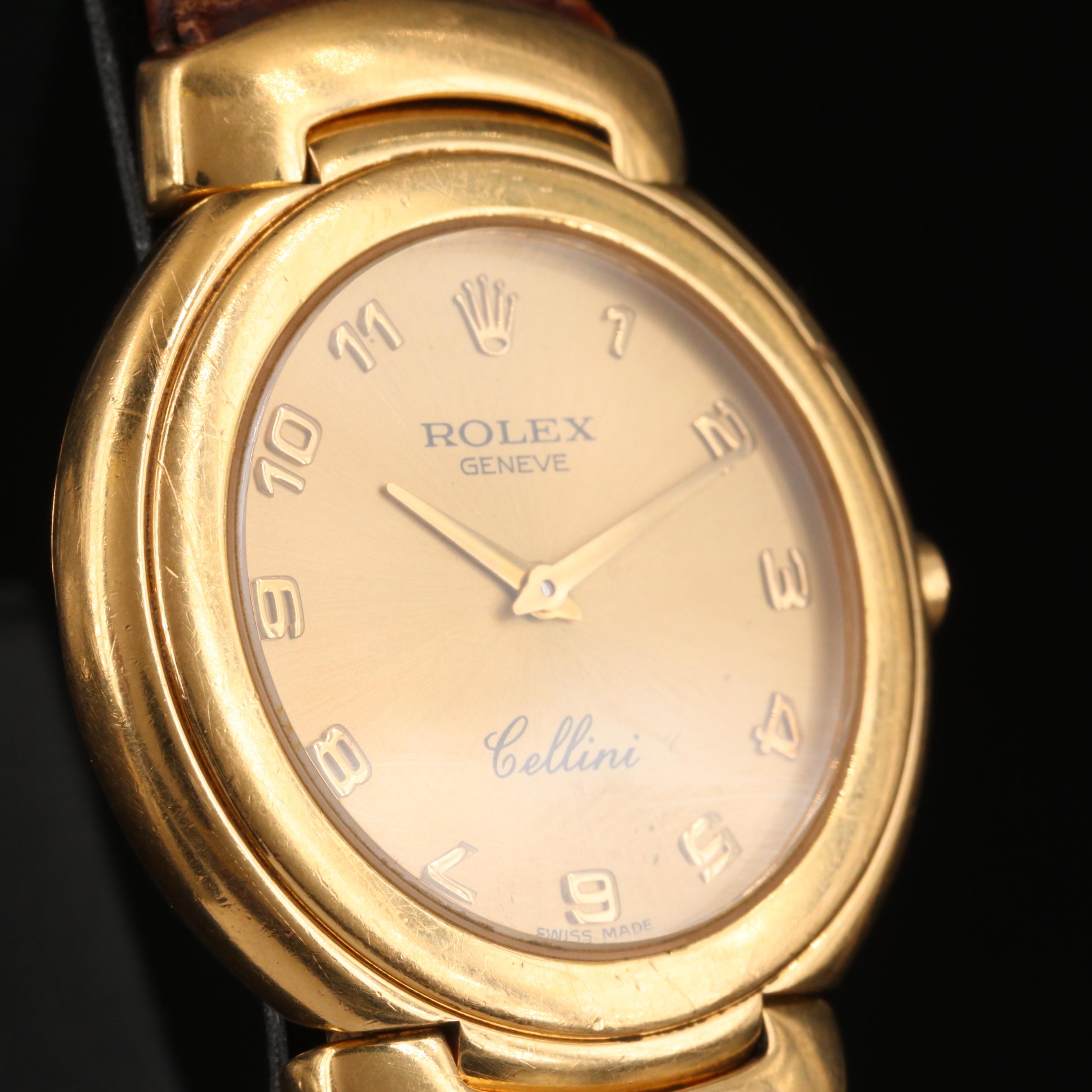 1990 Rolex Cellini 18K Yellow Gold Quartz Watch