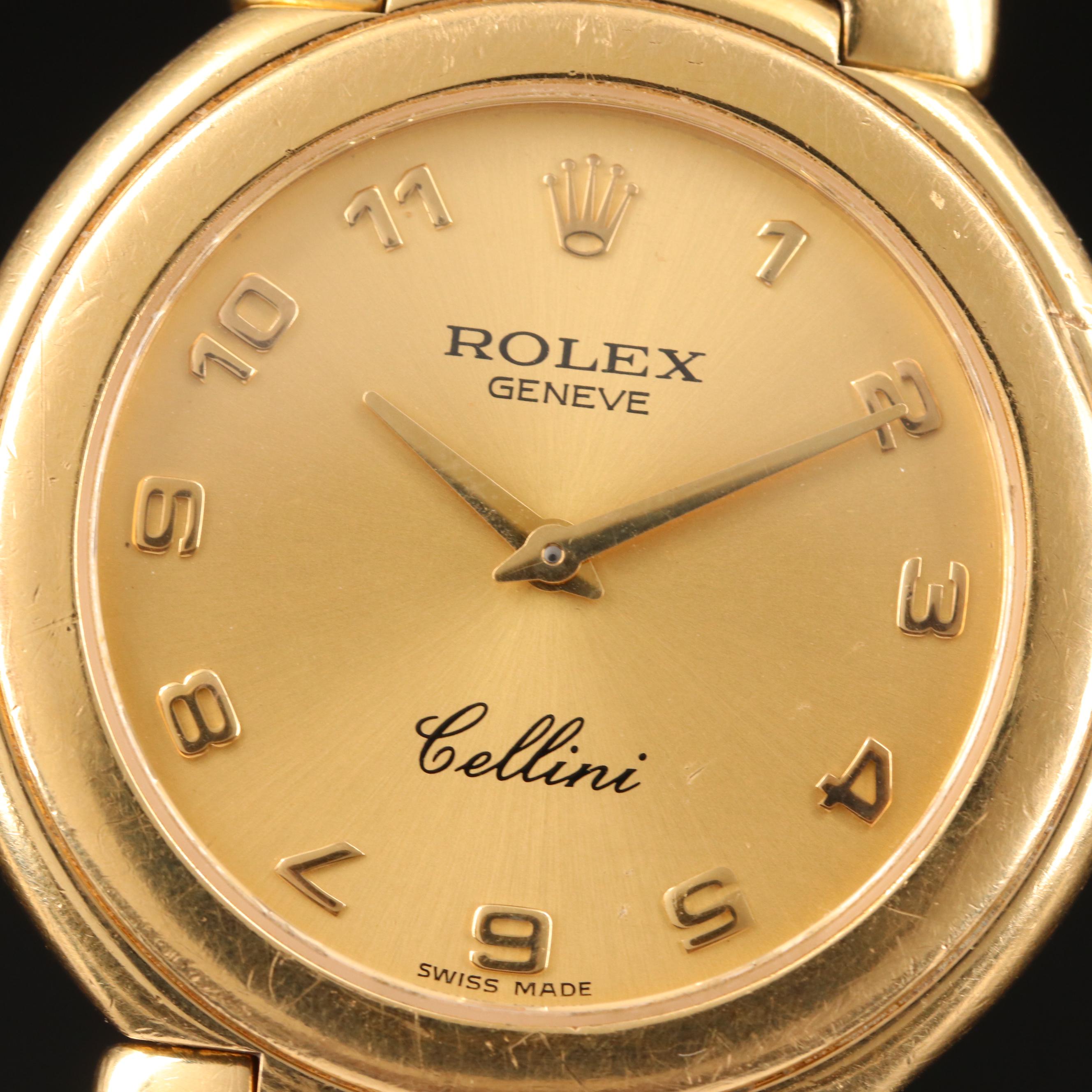 1990 Rolex Cellini 18K Yellow Gold Quartz Watch