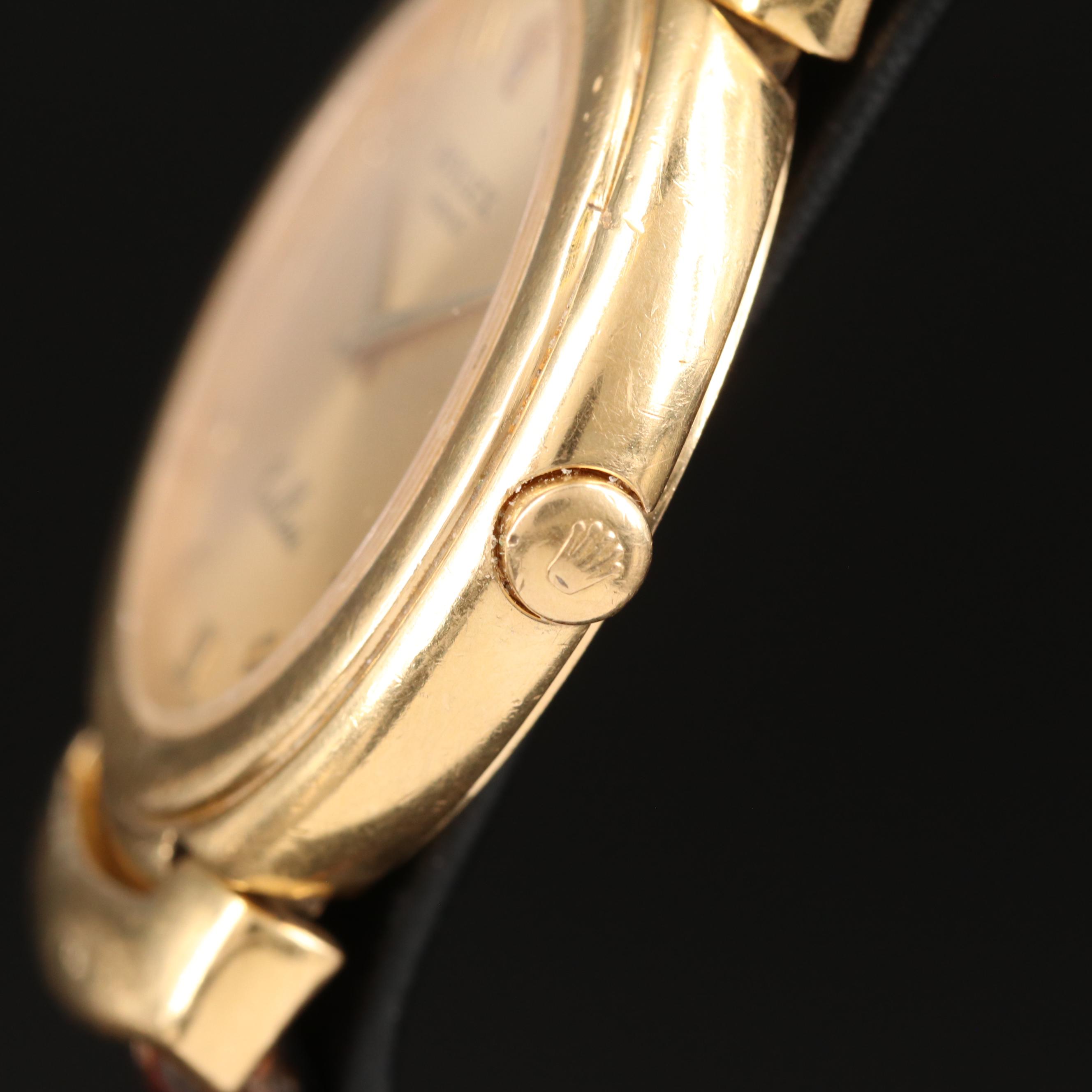1990 Rolex Cellini 18K Yellow Gold Quartz Watch