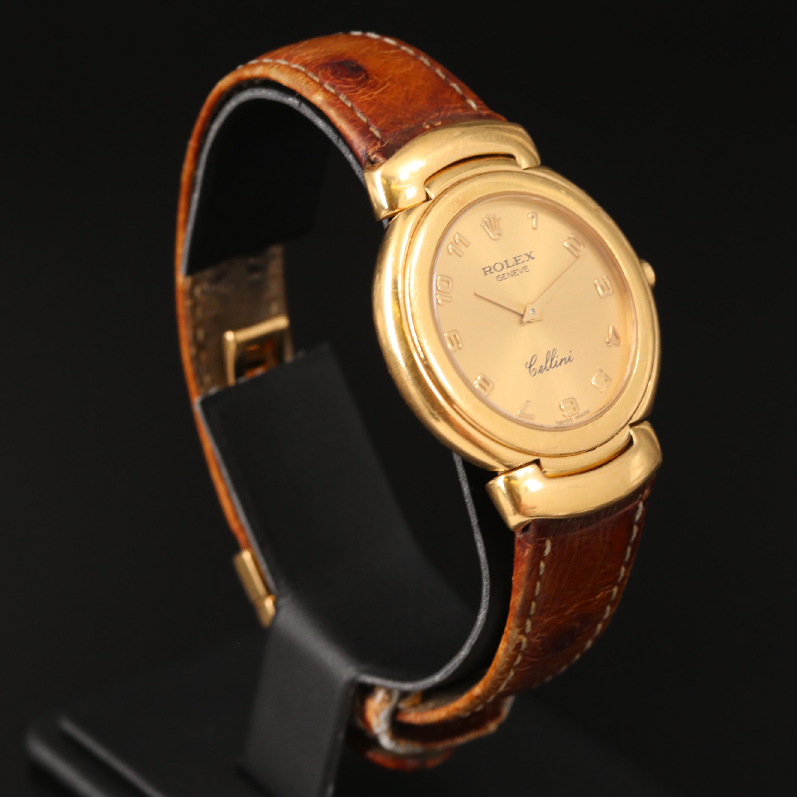 1990 Rolex Cellini 18K Yellow Gold Quartz Watch