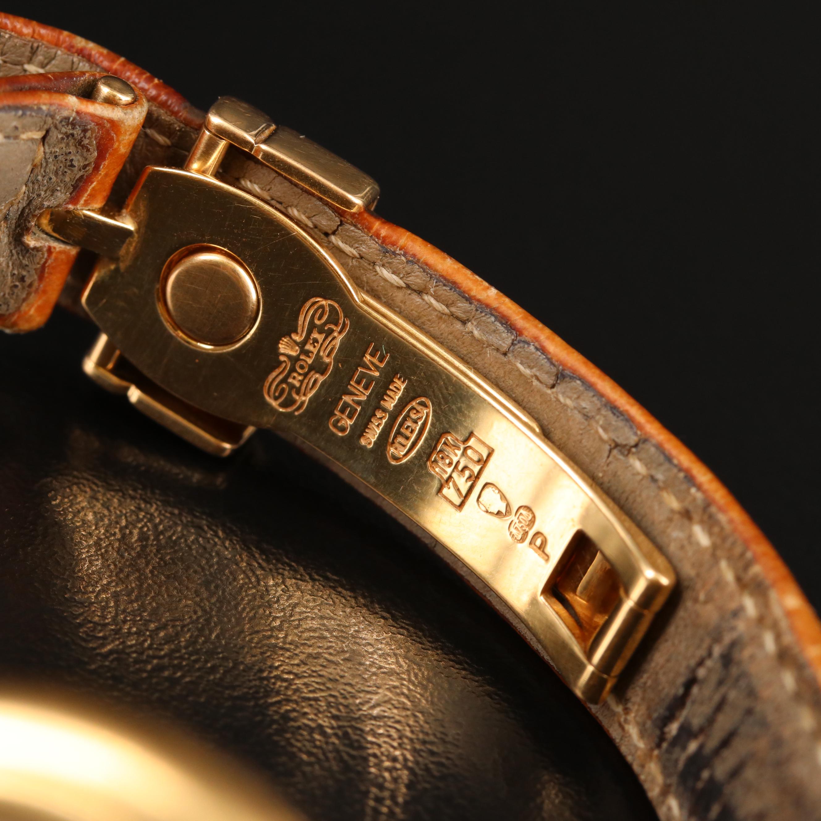 1990 Rolex Cellini 18K Yellow Gold Quartz Watch