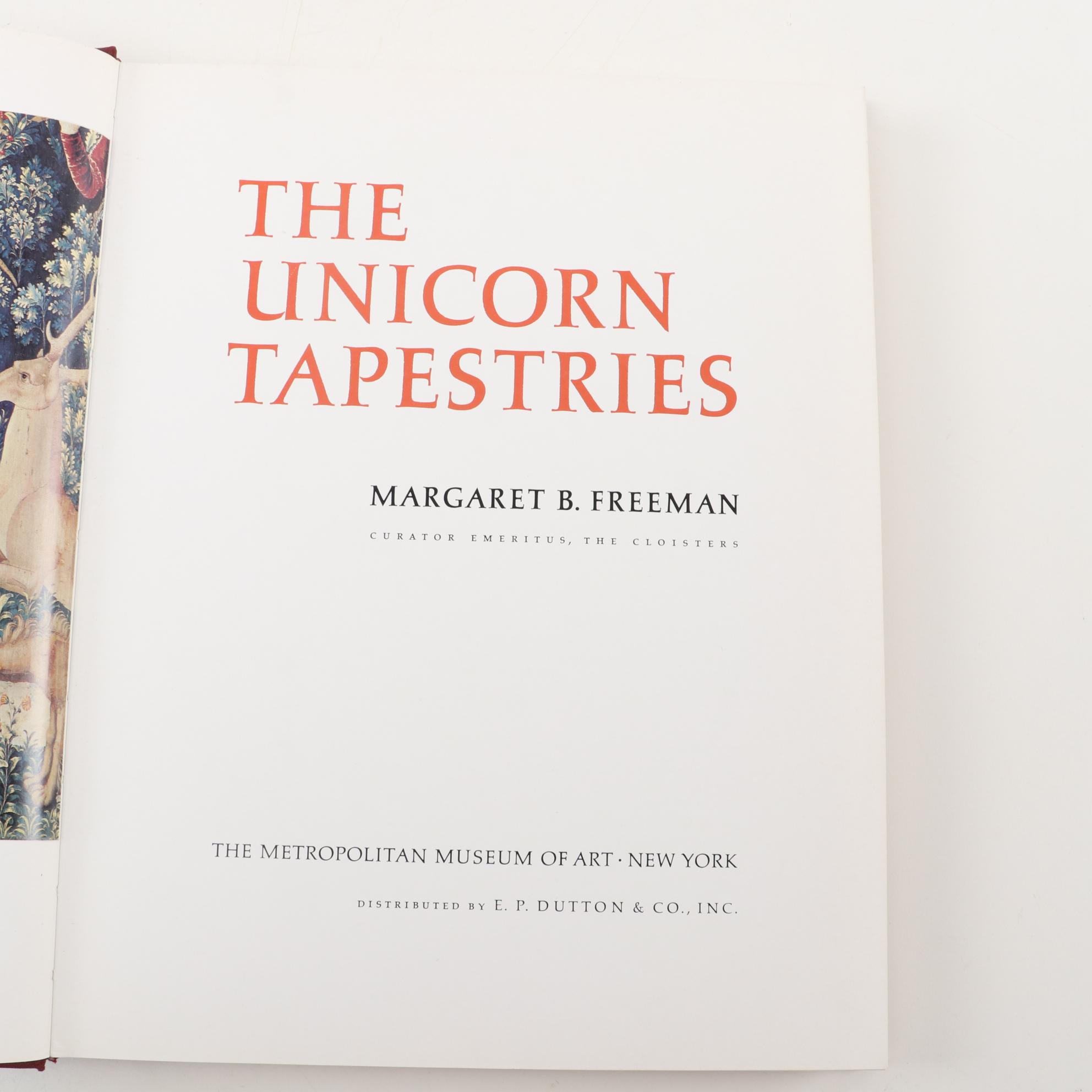 "The Unicorn Tapestries" and "La Dame à la Licorne" Art Reference Books