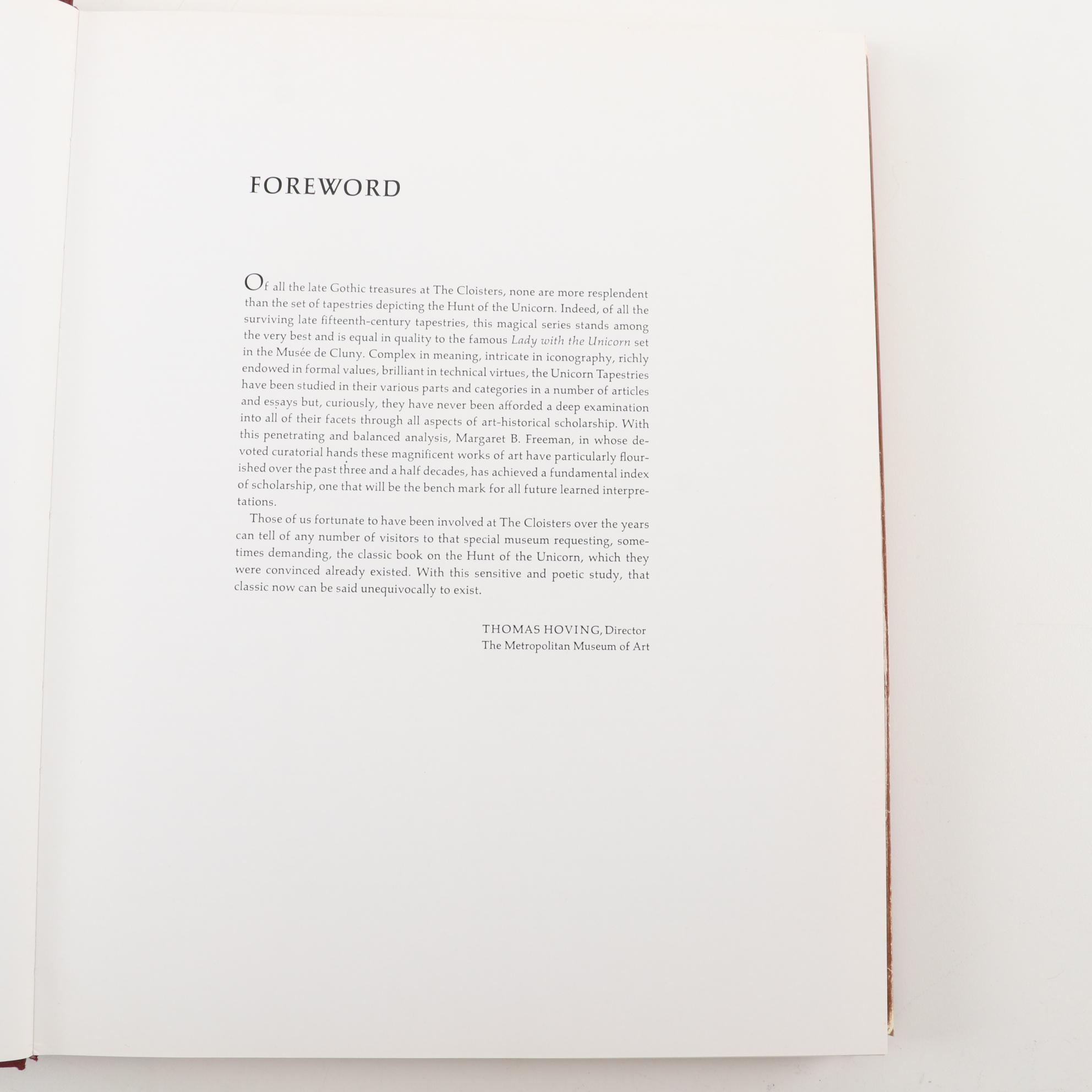 "The Unicorn Tapestries" and "La Dame à la Licorne" Art Reference Books