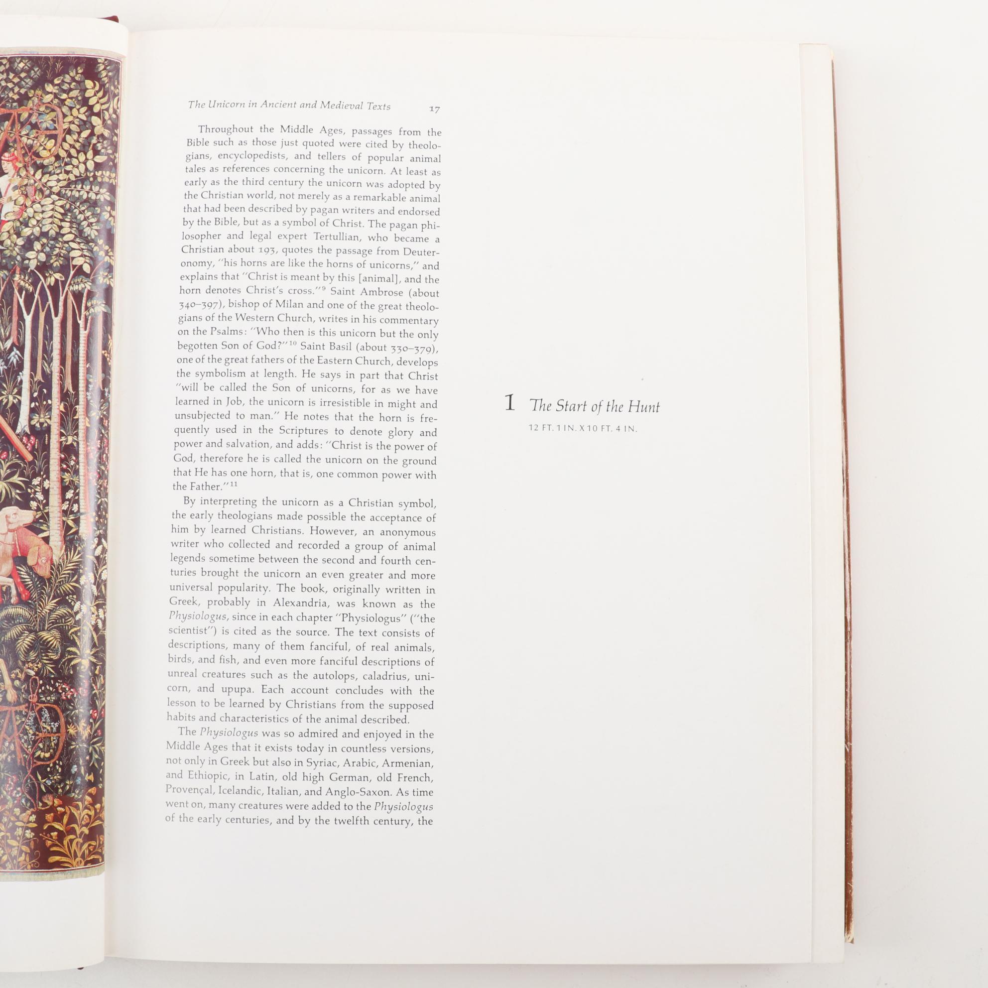 "The Unicorn Tapestries" and "La Dame à la Licorne" Art Reference Books