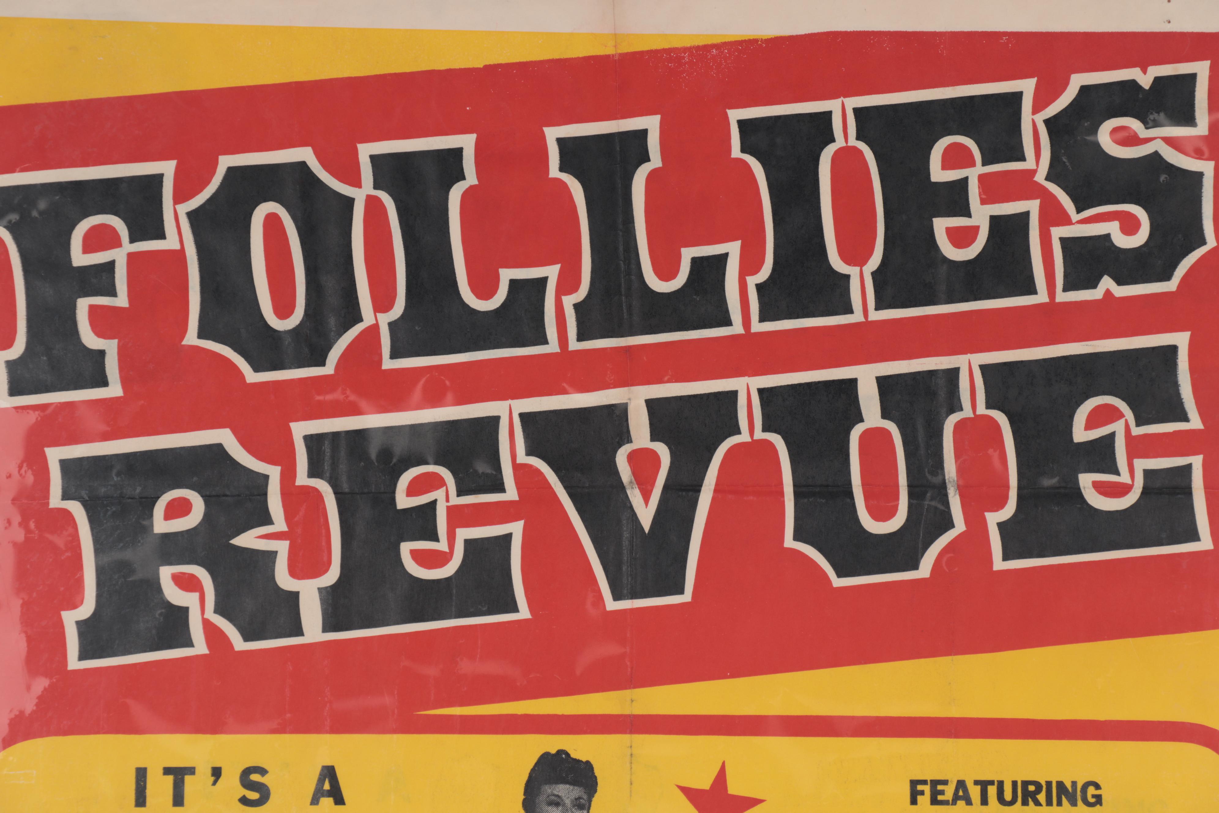 "Follies Revue" Advertising Lithograph Theatre Poster