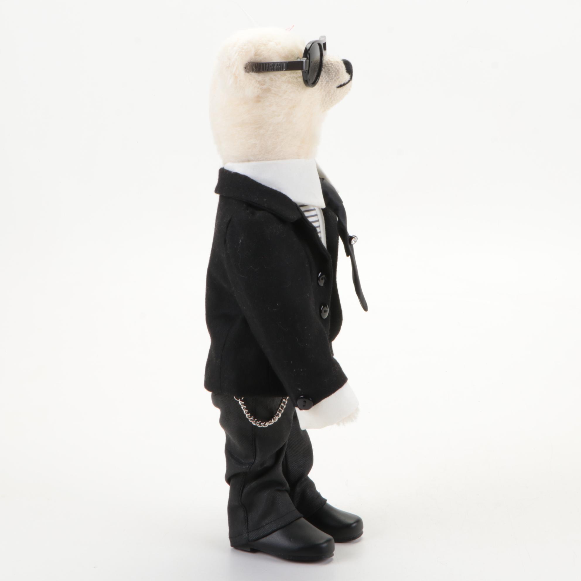 Steiff "Karl Lagerfeld" Teddy Bear with Stand