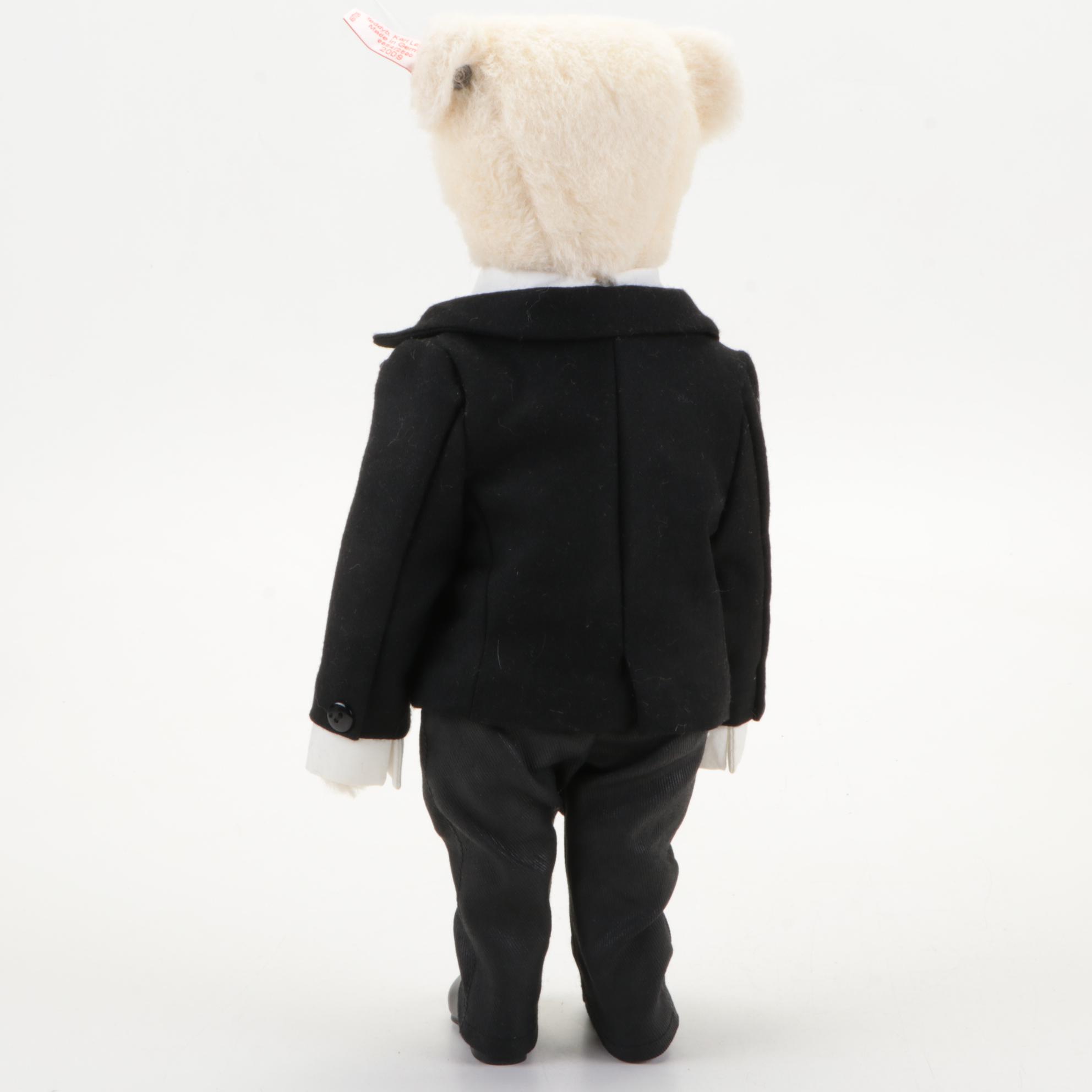 Steiff "Karl Lagerfeld" Teddy Bear with Stand