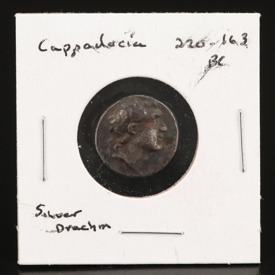 Ancient Kingdom of Cappadocia AR Drachm of Ariarathes IV, ca. 187/186 BC