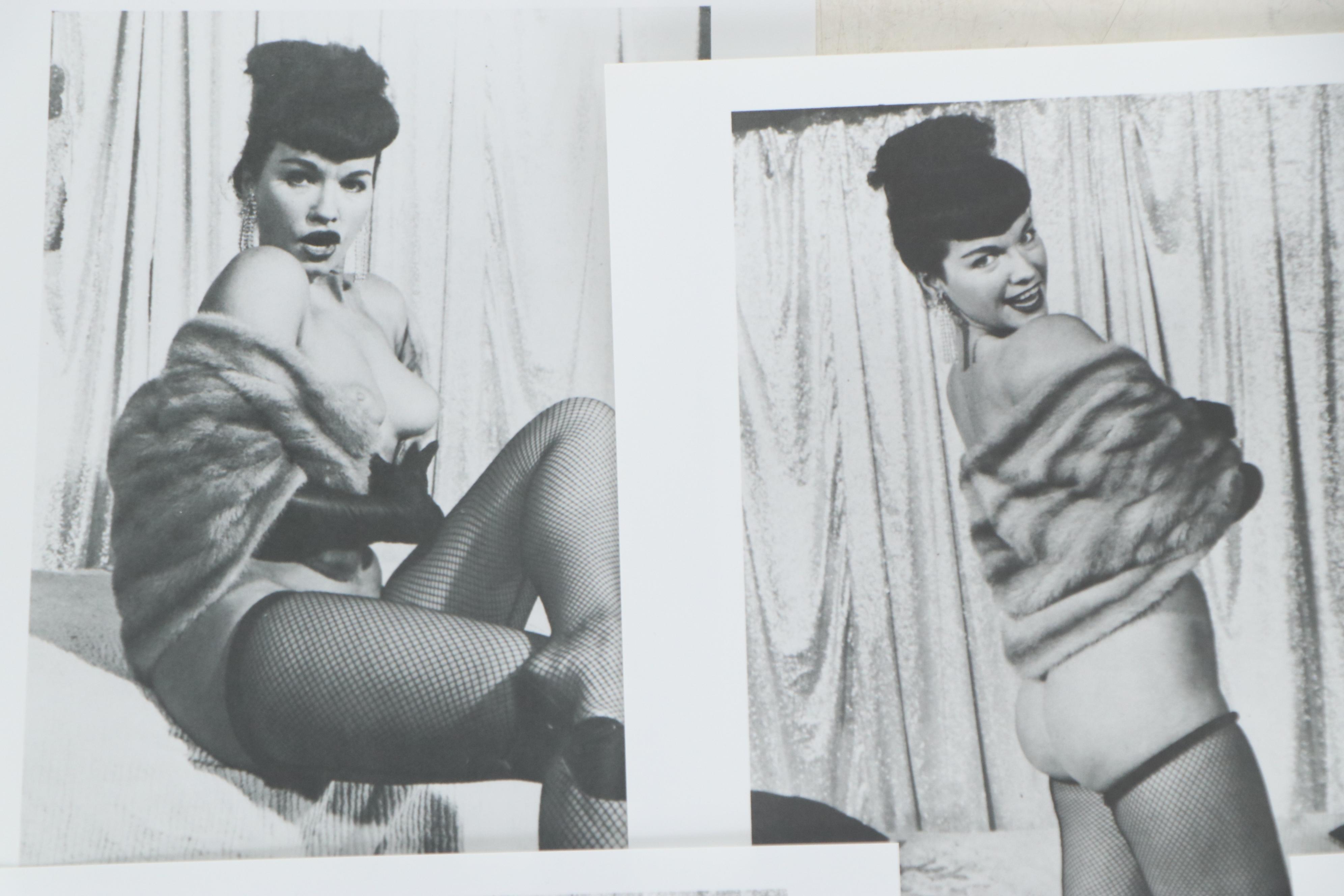 Bettie Page Nude Pin-up Silver Gelatin Prints