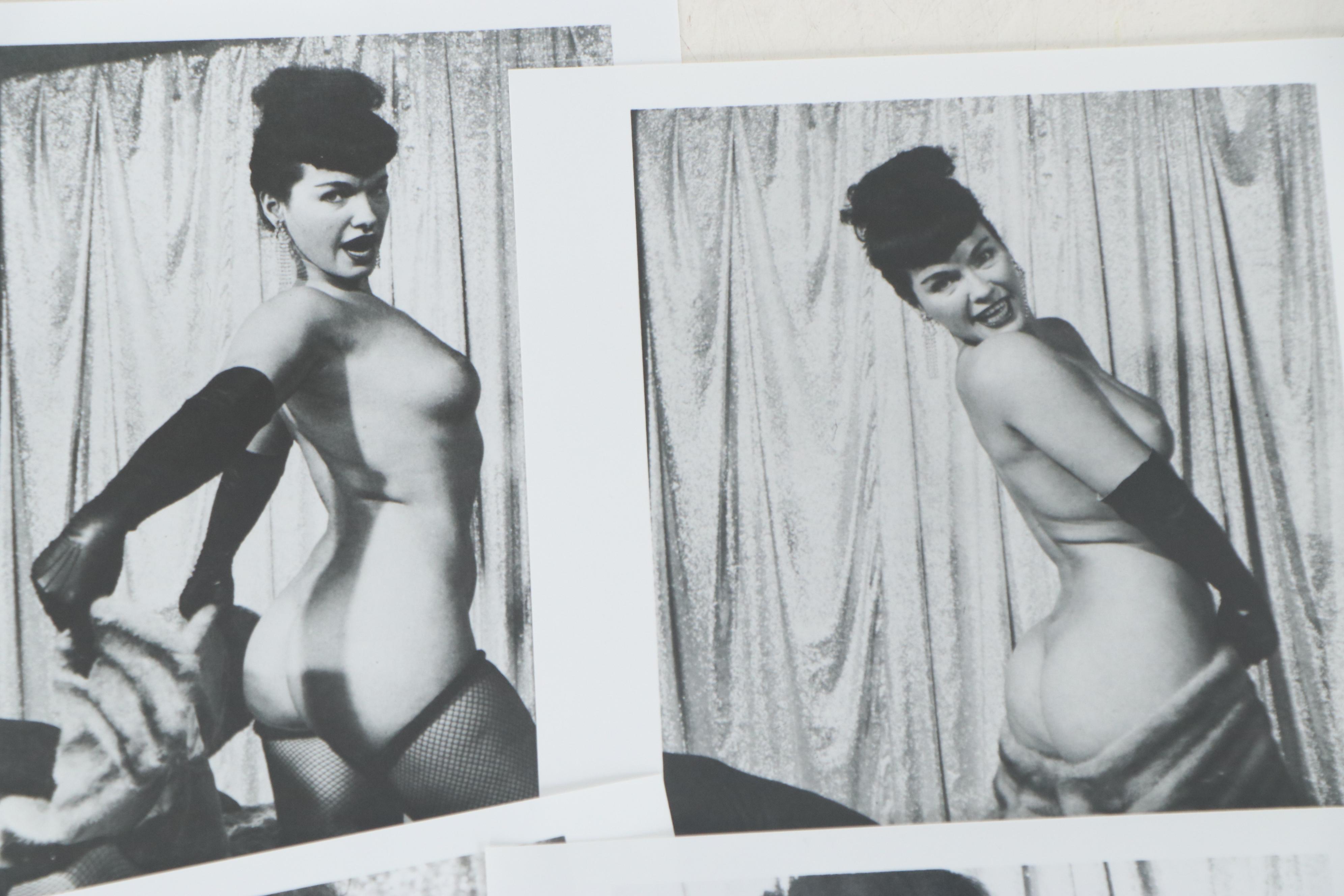 Bettie Page Nude Pin-up Silver Gelatin Prints