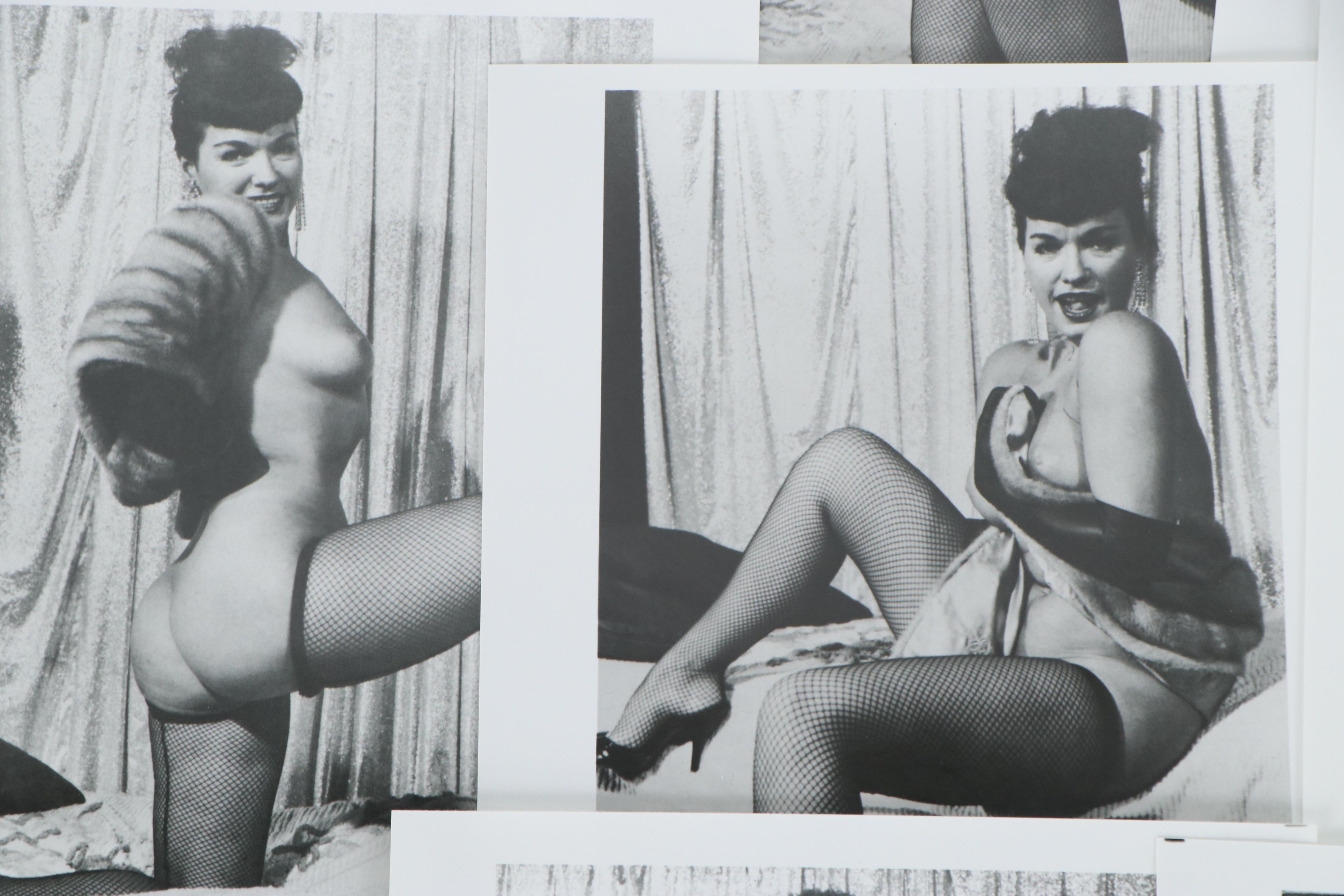 Bettie Page Nude Pin-up Silver Gelatin Prints