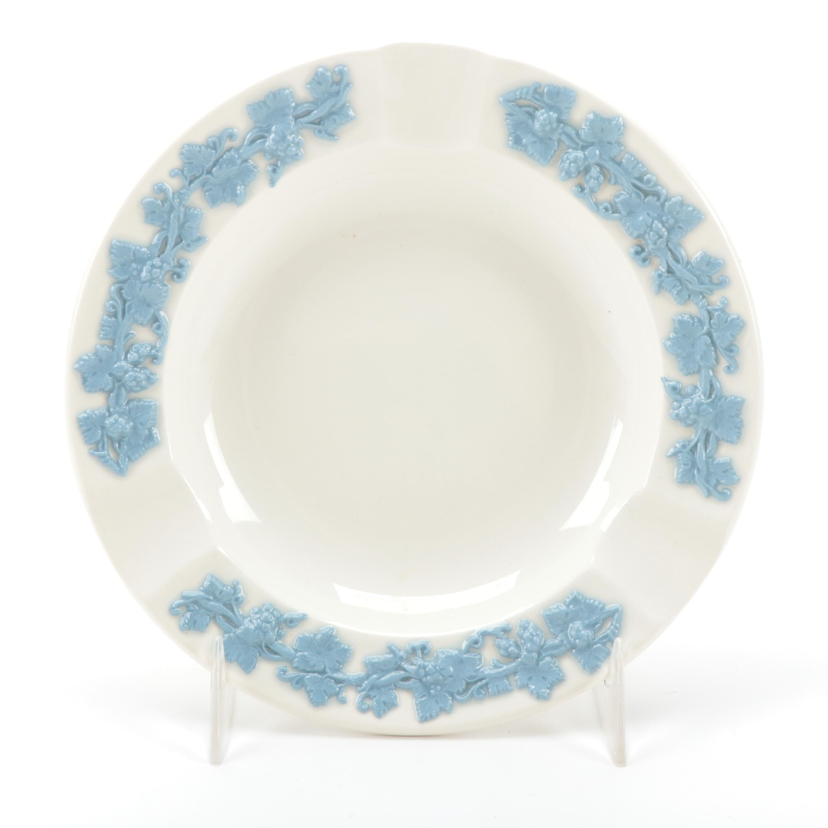 Wedgwood Green and Blue Jasperware Ashtrays and Heart Box