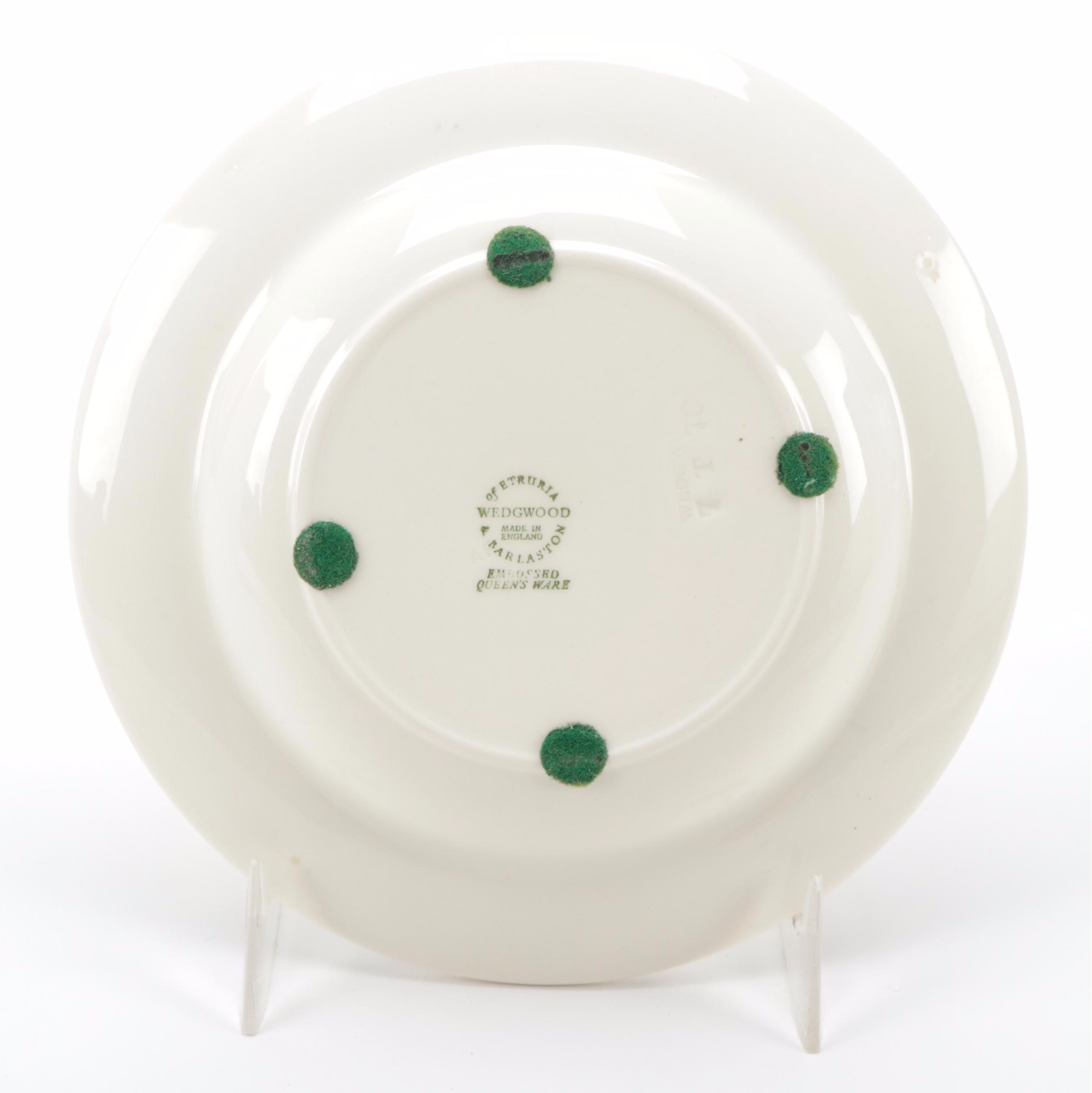 Wedgwood Green and Blue Jasperware Ashtrays and Heart Box