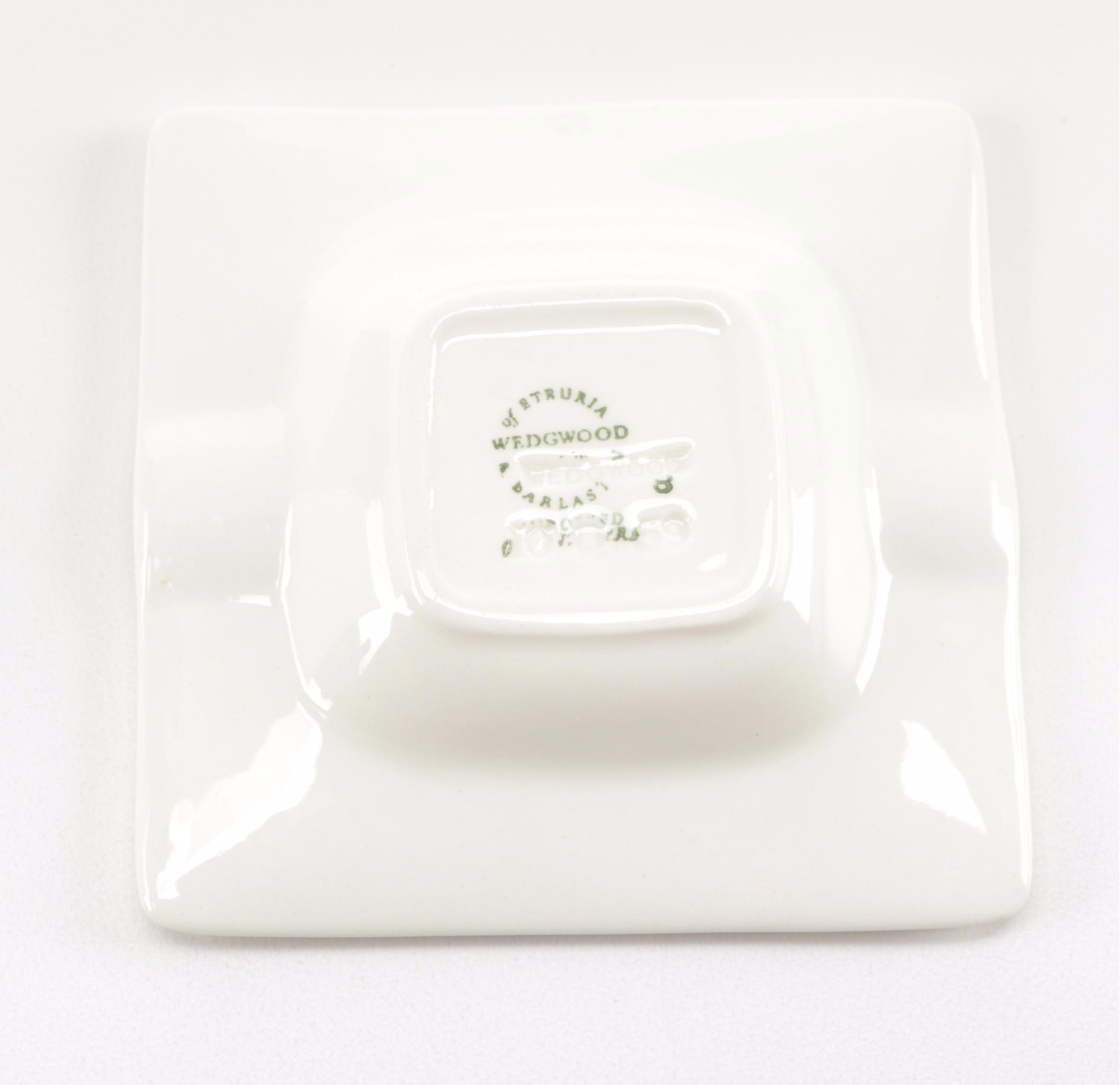 Wedgwood Green and Blue Jasperware Ashtrays and Heart Box