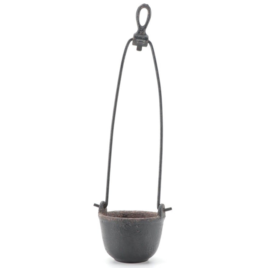 Cast Iron Swing-Handled Blacksmith's Cup