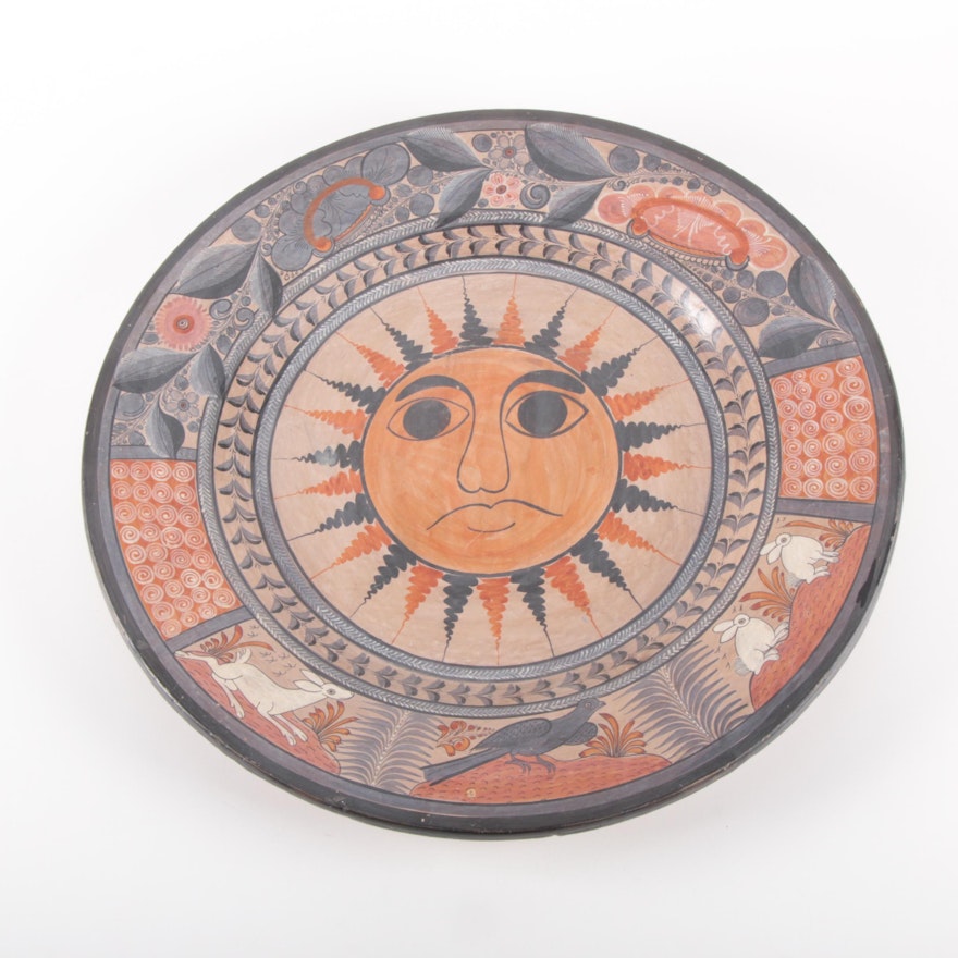 Artisan Crafted Mexican Centerpiece Plate