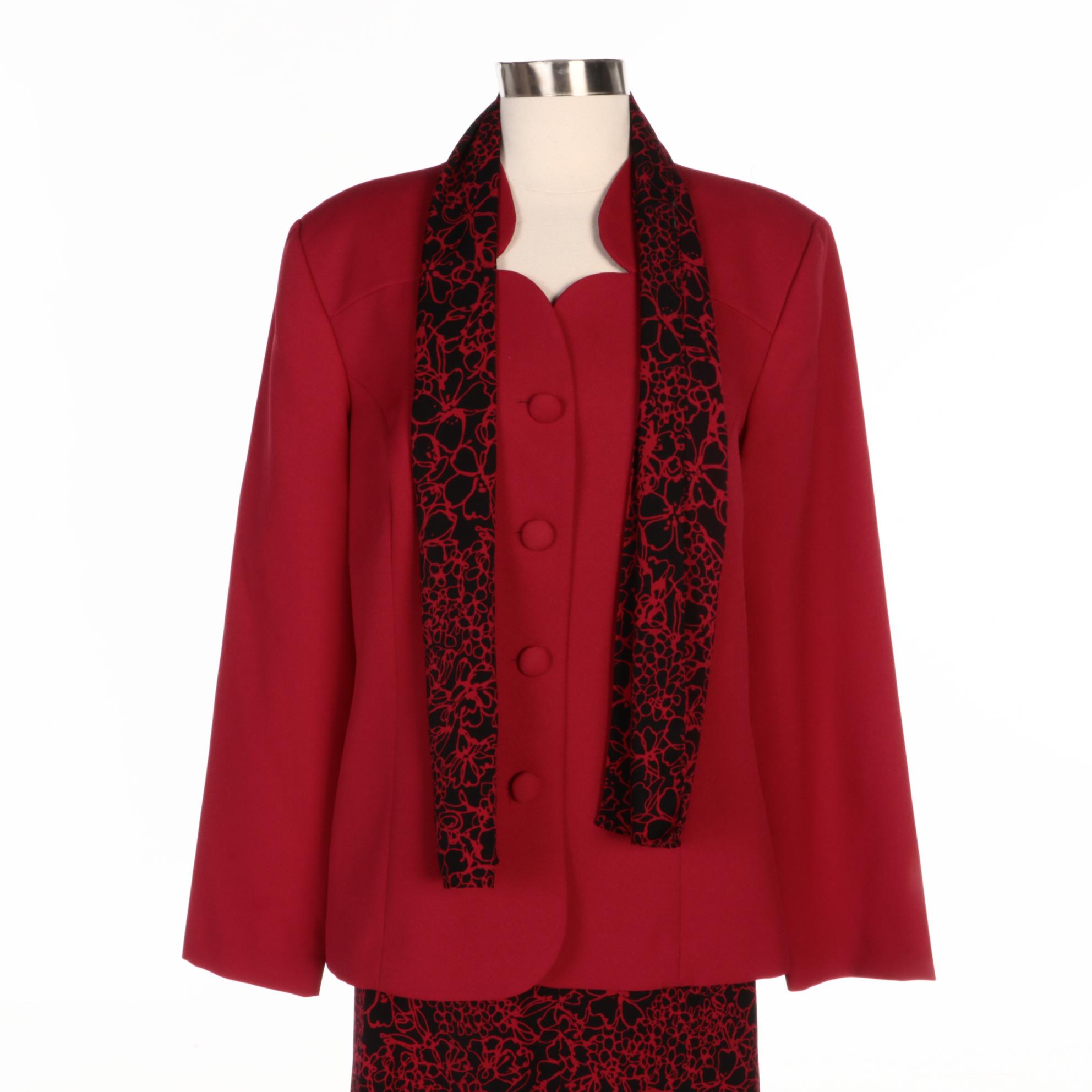 Leslie Fay Collections Nautical Dress Set with Leslie Fay Skirt Suit