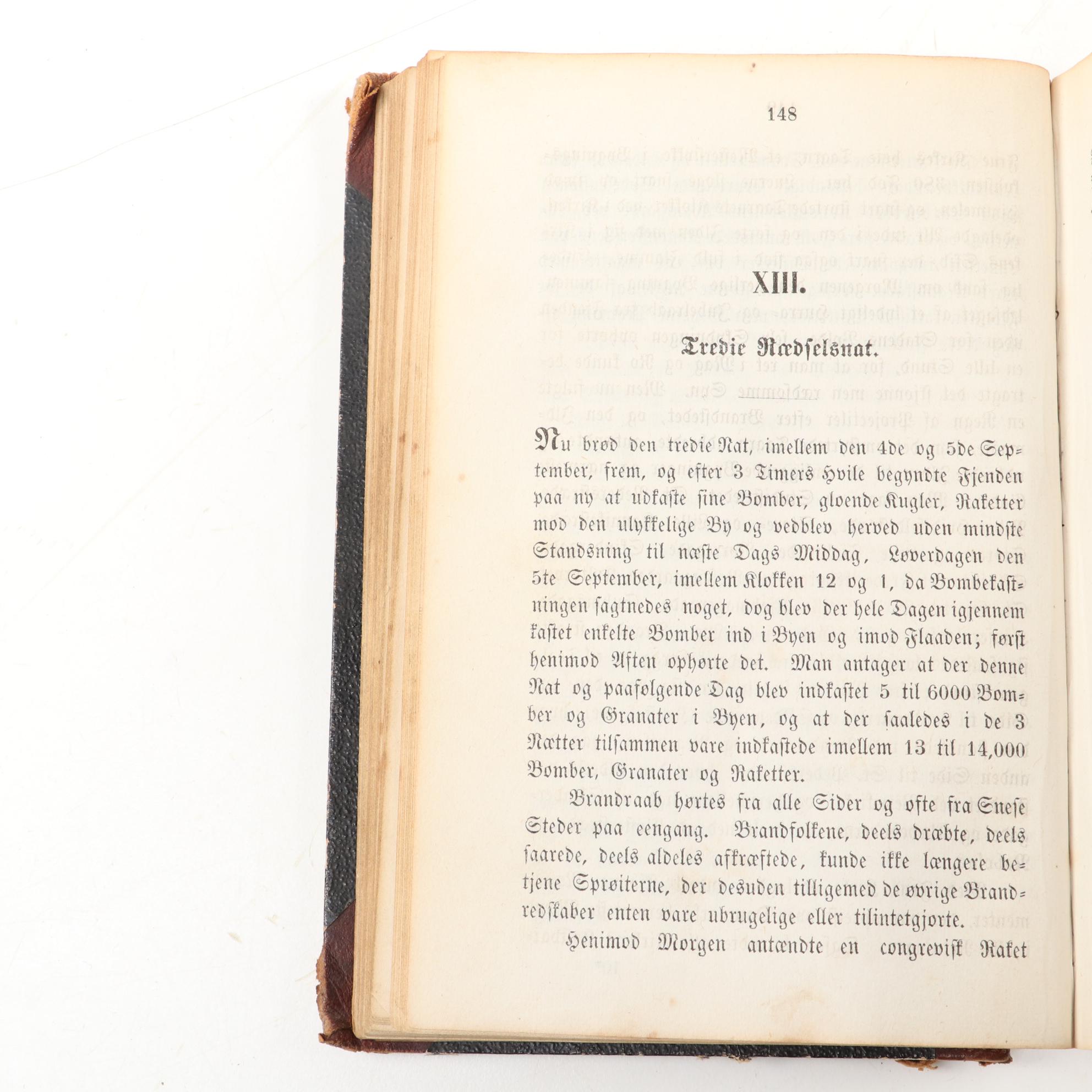 Danish Language "Københavns Bombardement" by B. H. Faber, 1857