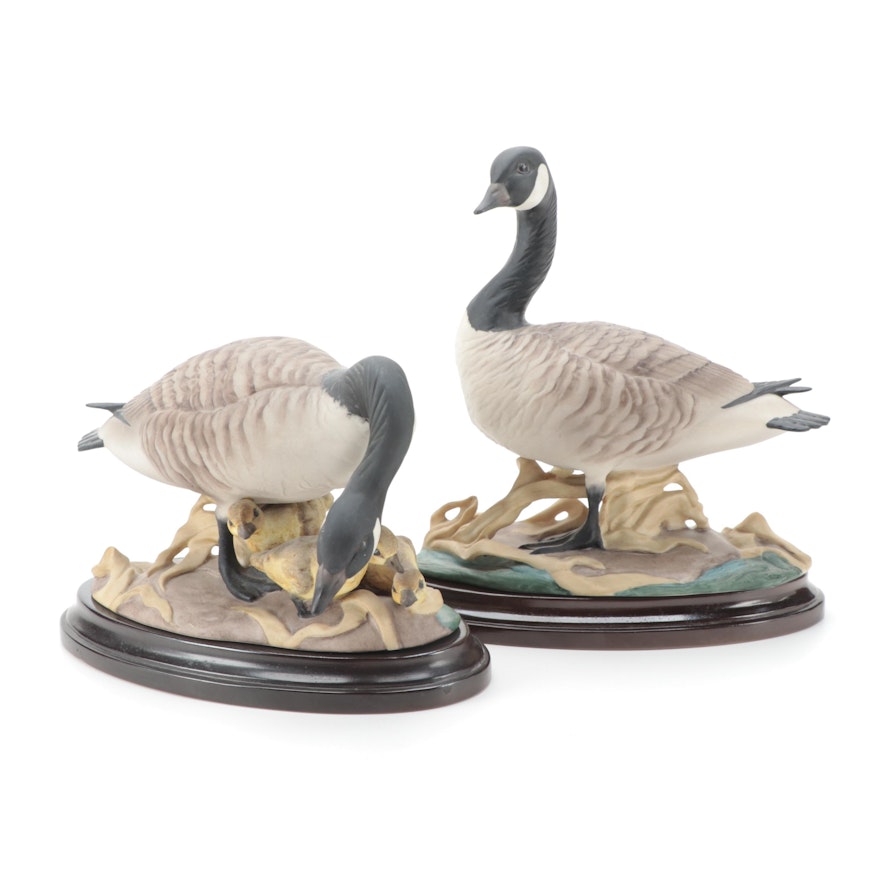 Boehm "Canada Geese" Porcelain Figurines, Late 20th Century