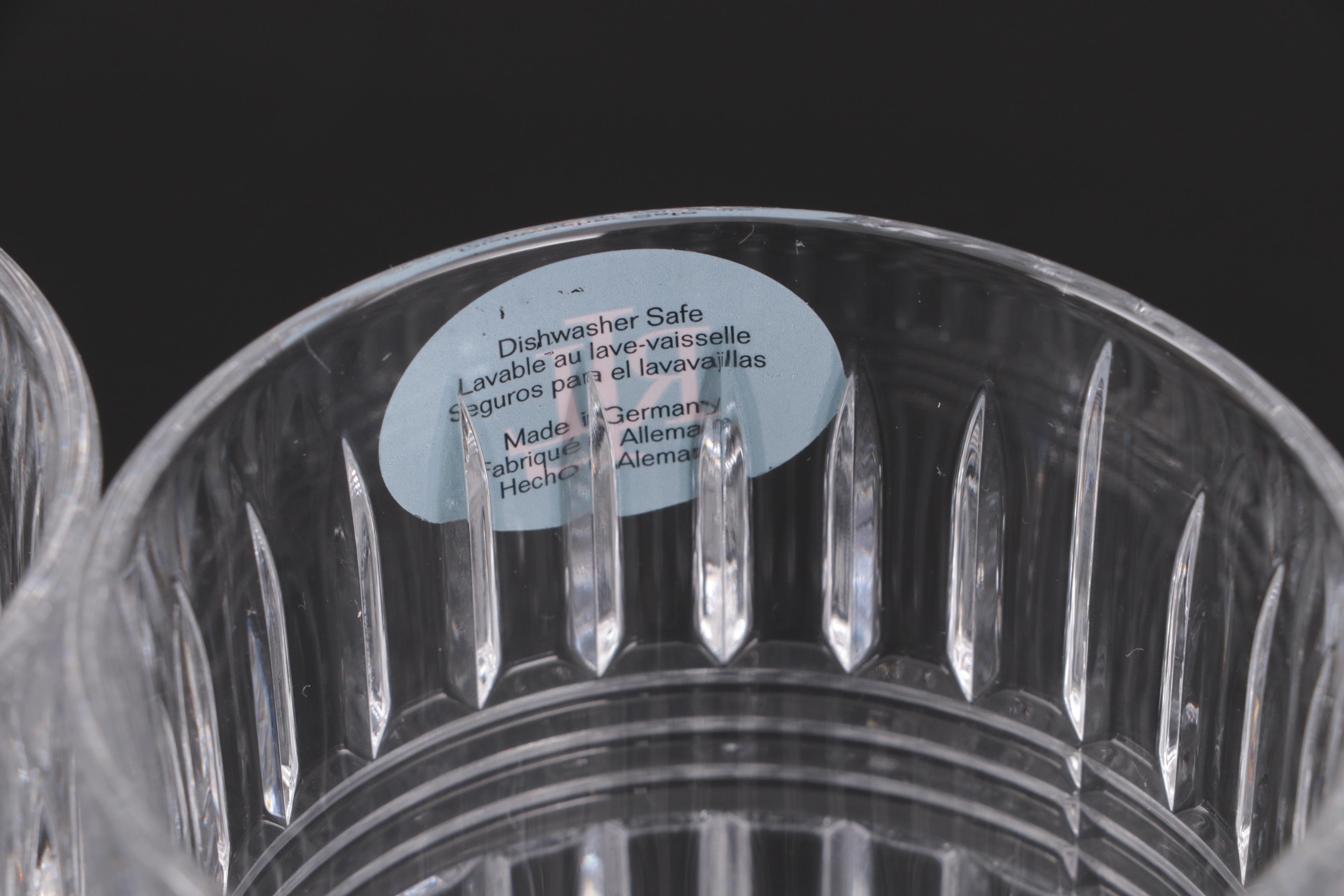 Ralph Lauren "Glen Plaid" Crystal Highball Glasses, 1990s