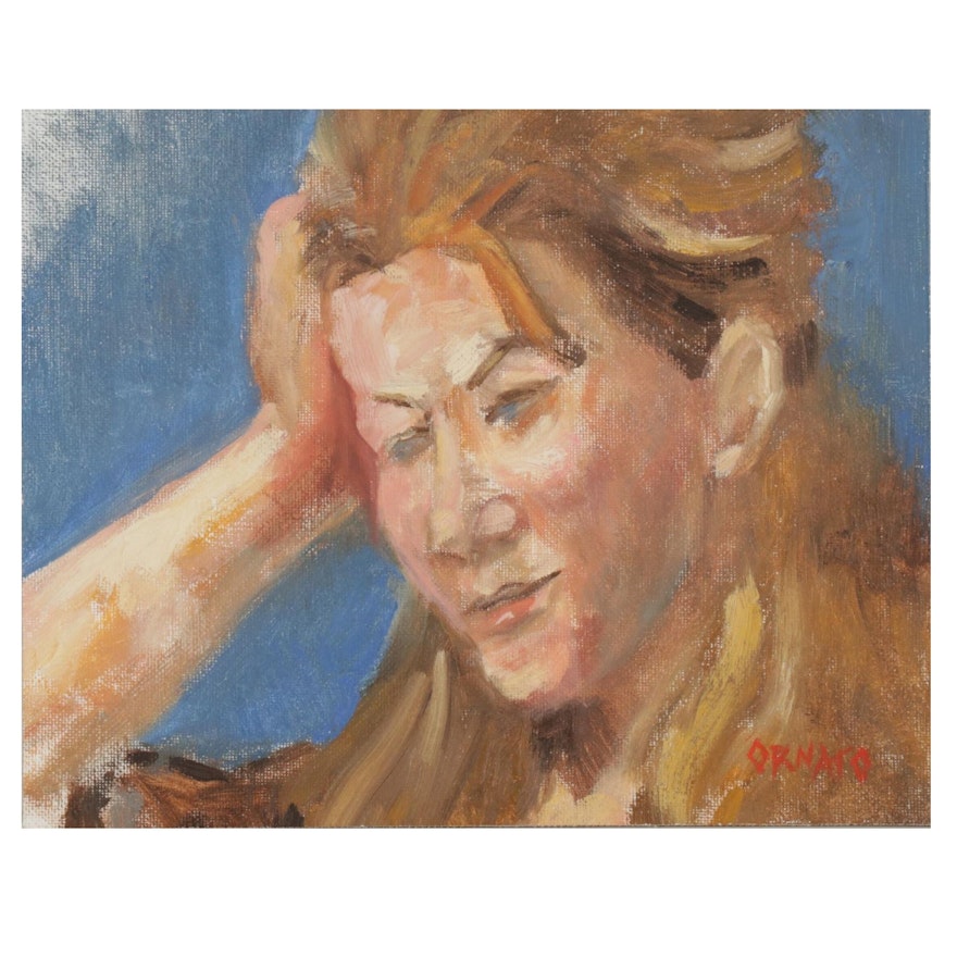 Vince Ornato Oil Painting "Thinking"