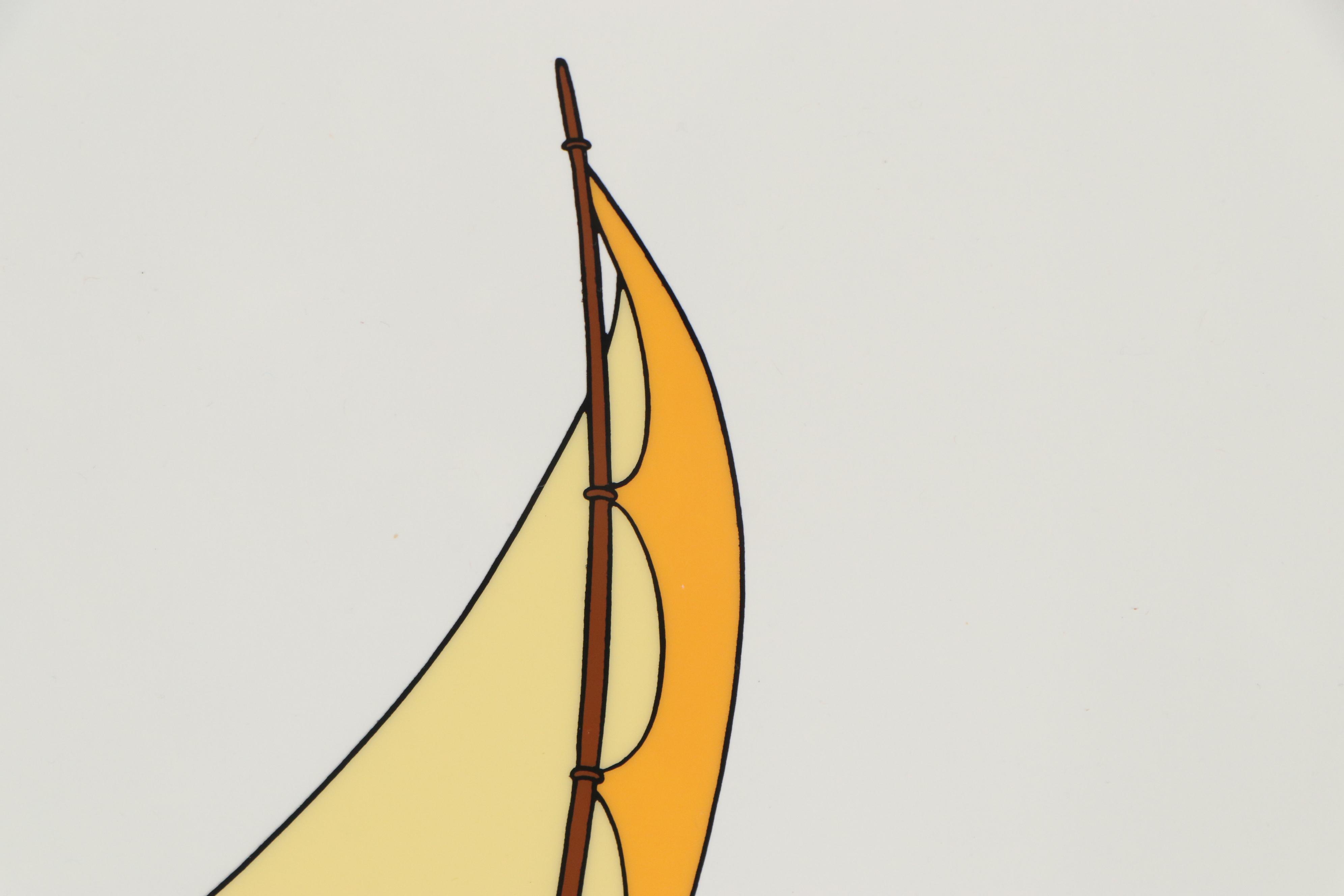 Disney Donald Duck and Goofy "No Sail" Sericel