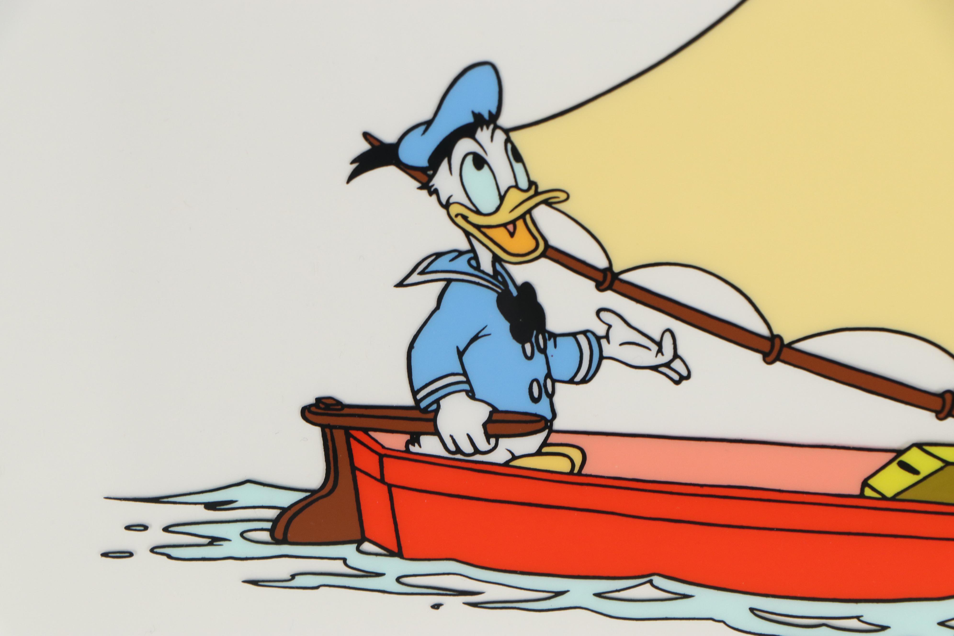 Disney Donald Duck and Goofy "No Sail" Sericel