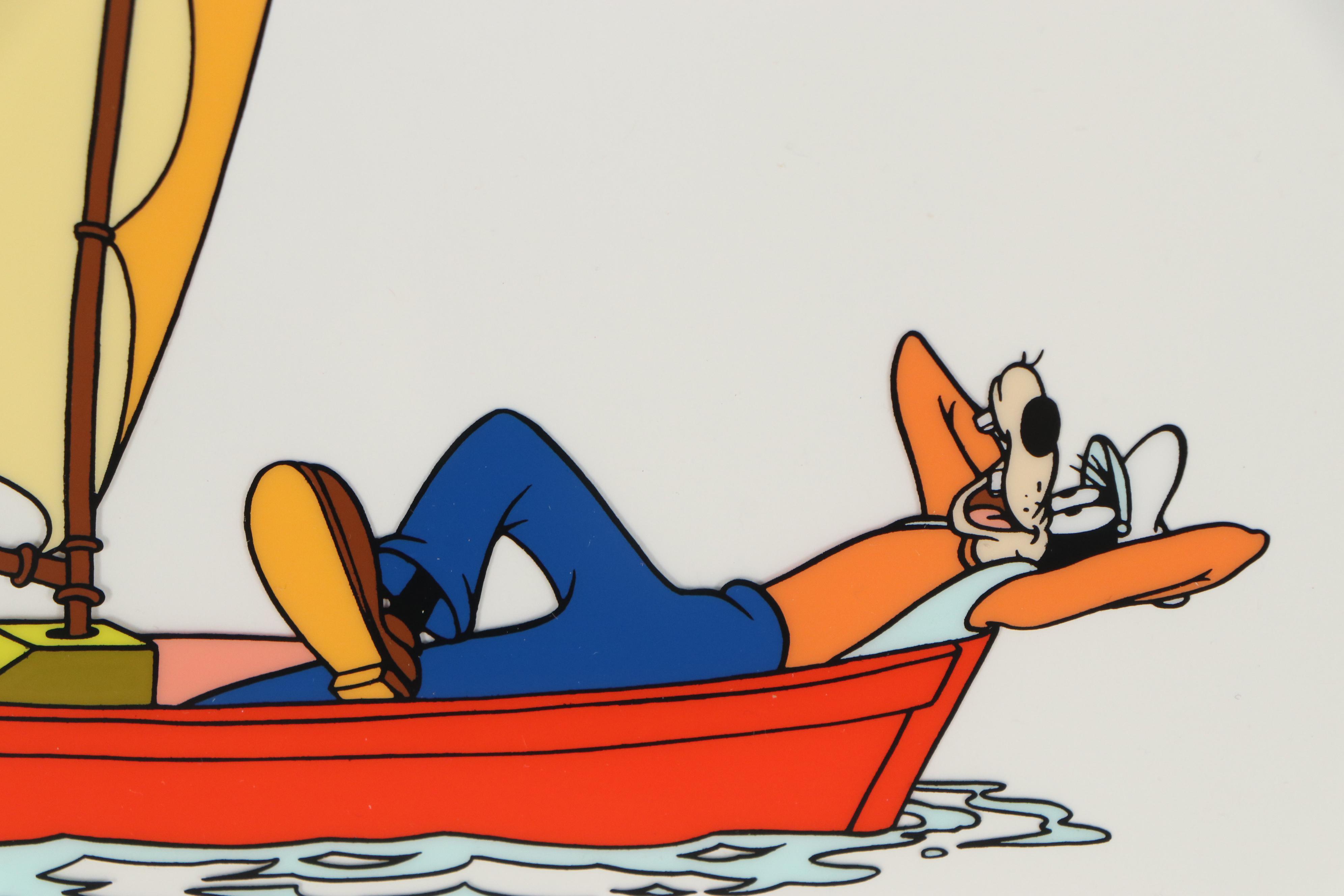 Disney Donald Duck and Goofy "No Sail" Sericel