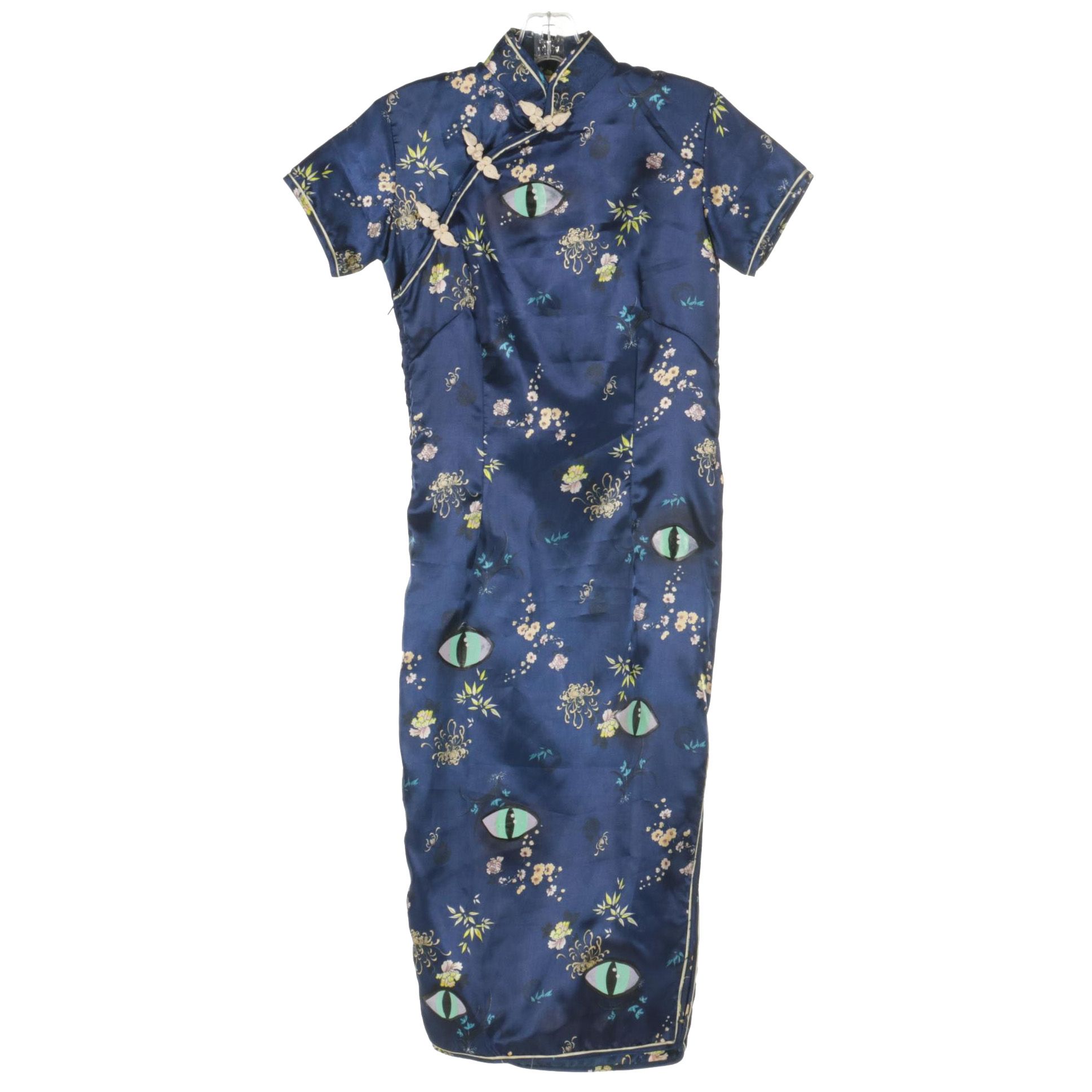 Ooh Baby by Anika Ignozzi Paint Embellished Cheongsam Style Dress