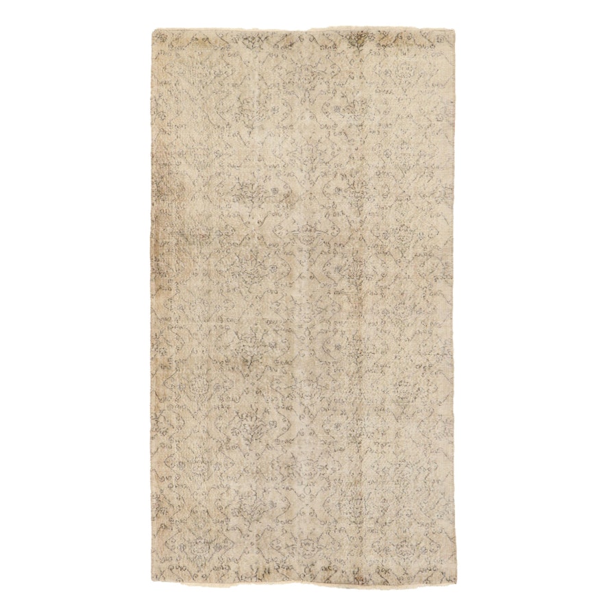 4'11 x 8'10 Hand-Knotted Turkish Oushak Wool Area Rug