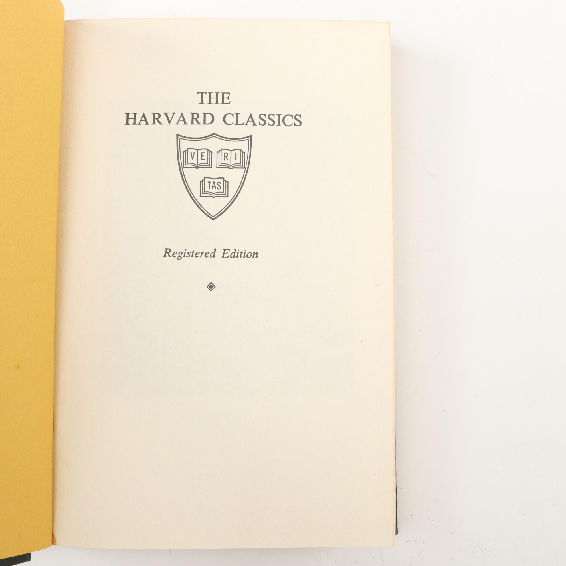 "The Harvard Classics" Deluxe Registered Edition Partial Set, 1937