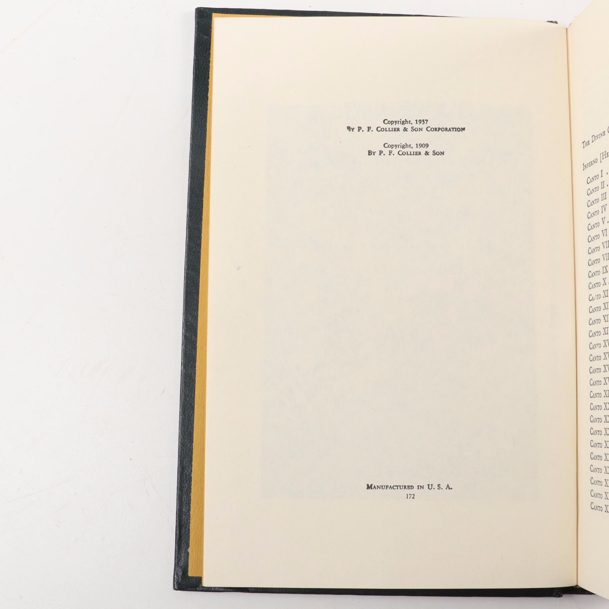 "The Harvard Classics" Deluxe Registered Edition Partial Set, 1937