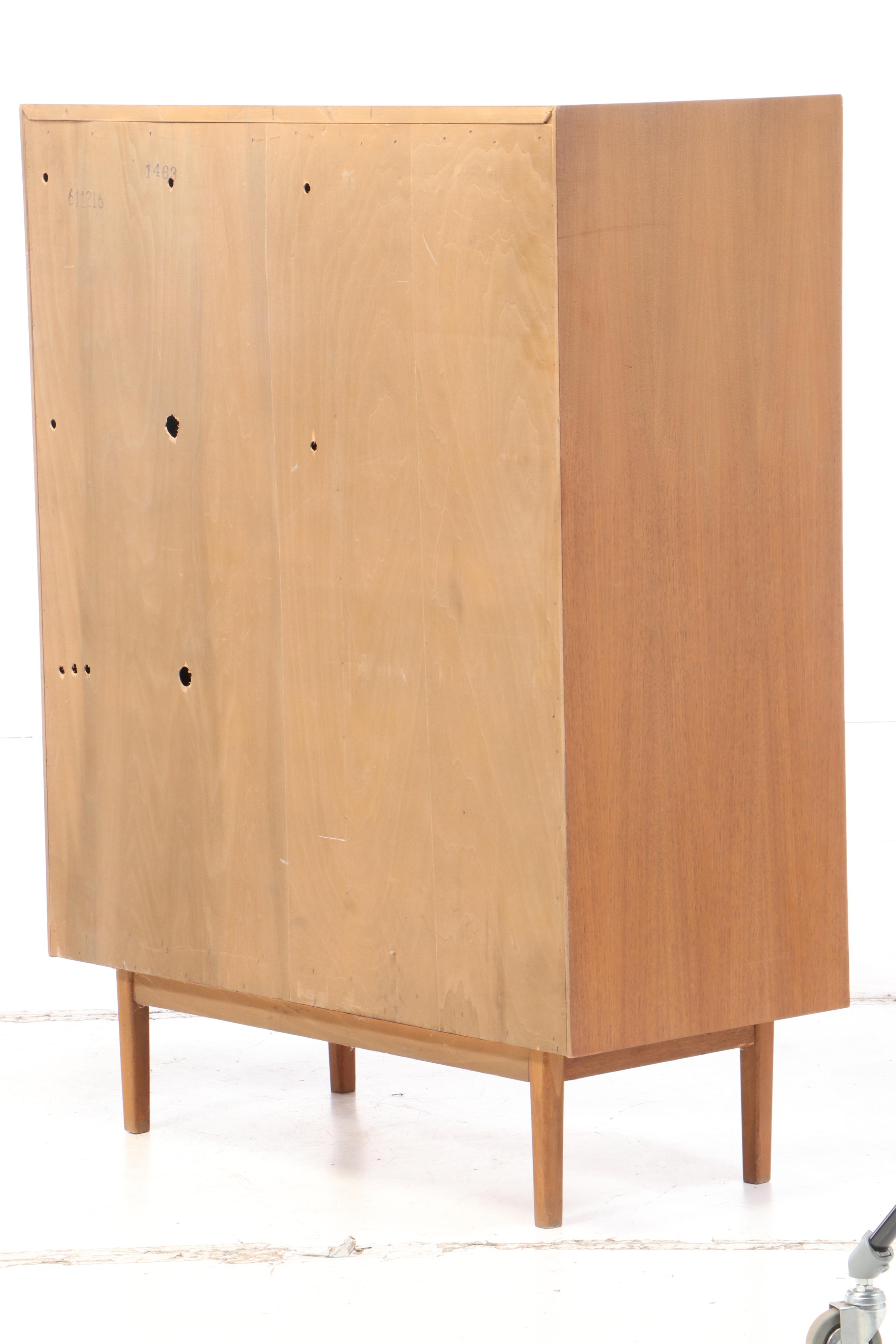 "Distinctive Furniture" by Stanley Mid Century Modern Walnut Cabinet