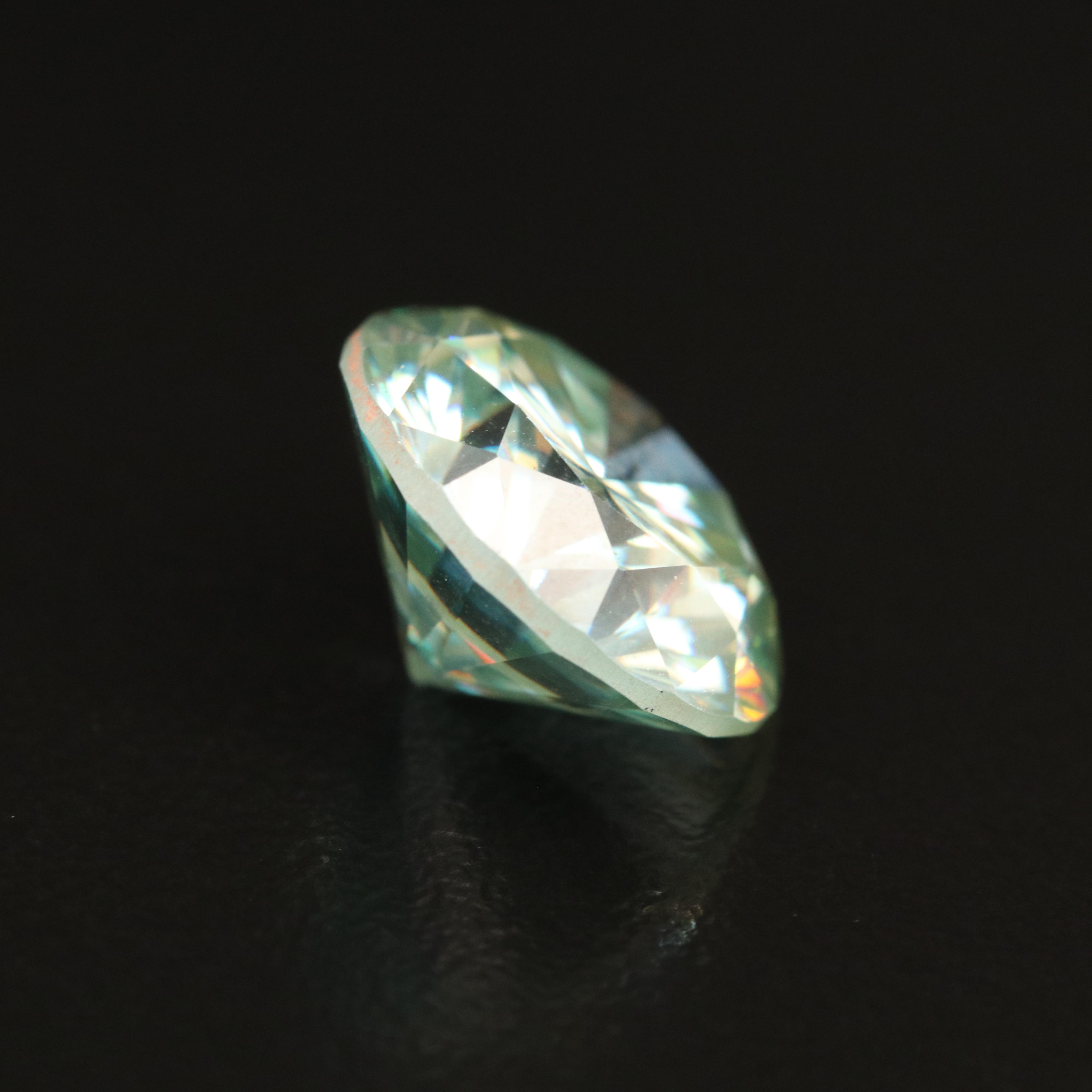 Loose Round Faceted Moissanite