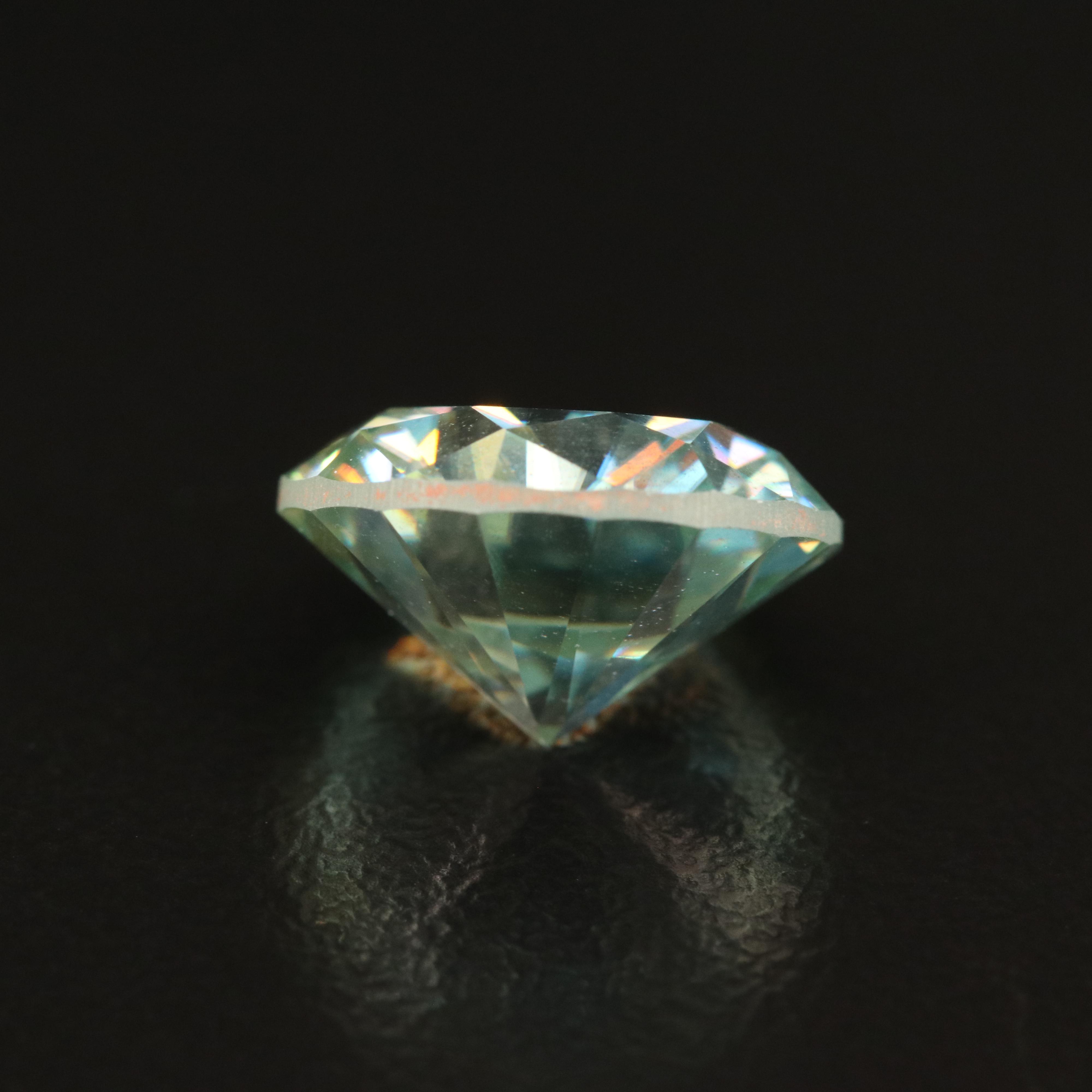 Loose Round Faceted Moissanite