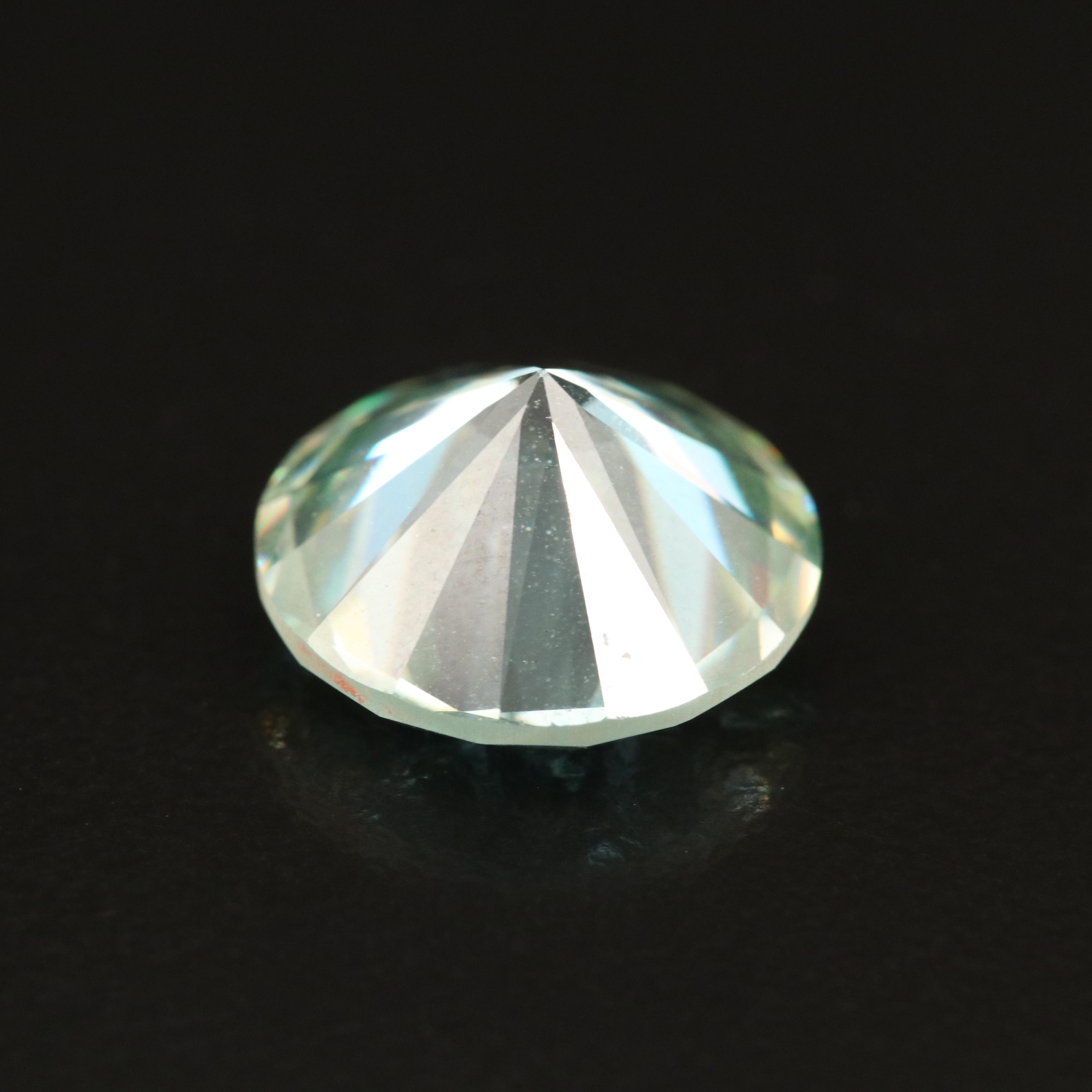 Loose Round Faceted Moissanite