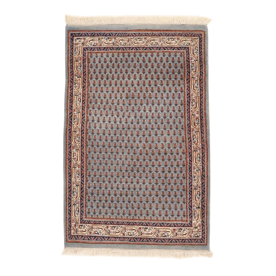 3'0 x 5'0 Hand-Knotted Indo-Persian Mir Sarouk Rug, 2000s