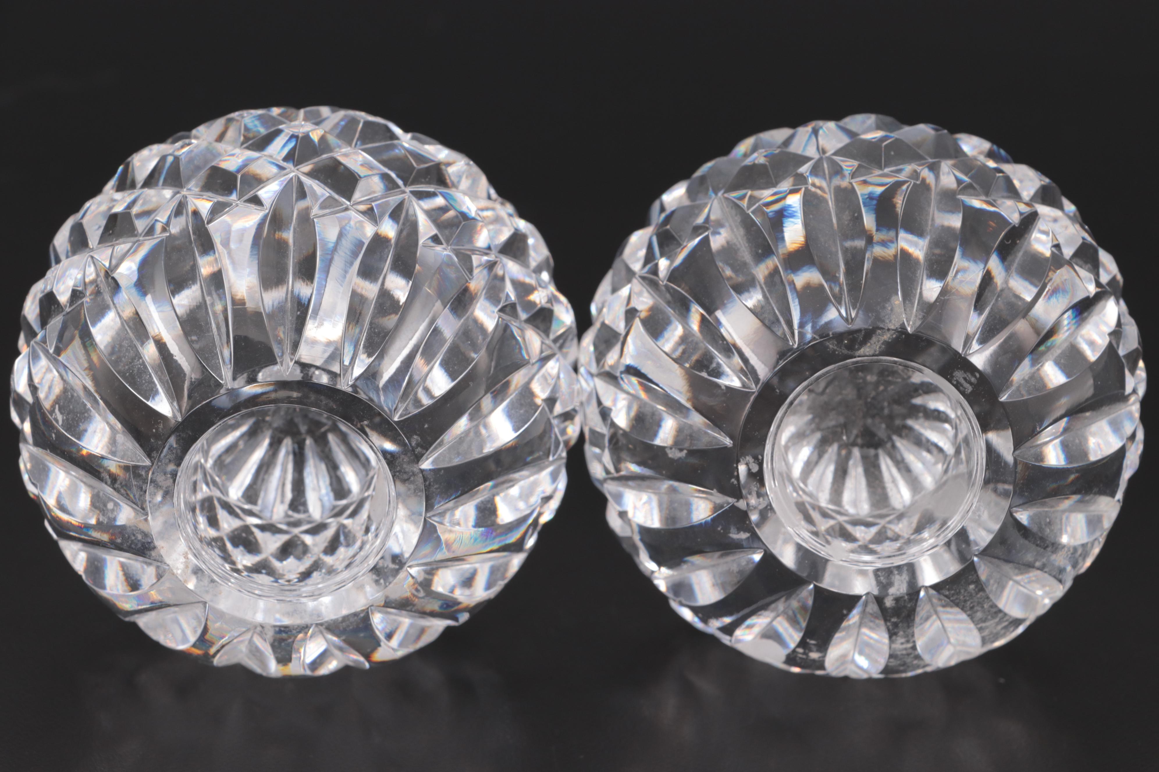 Waterford Cut Crystal Votive Candle Holders