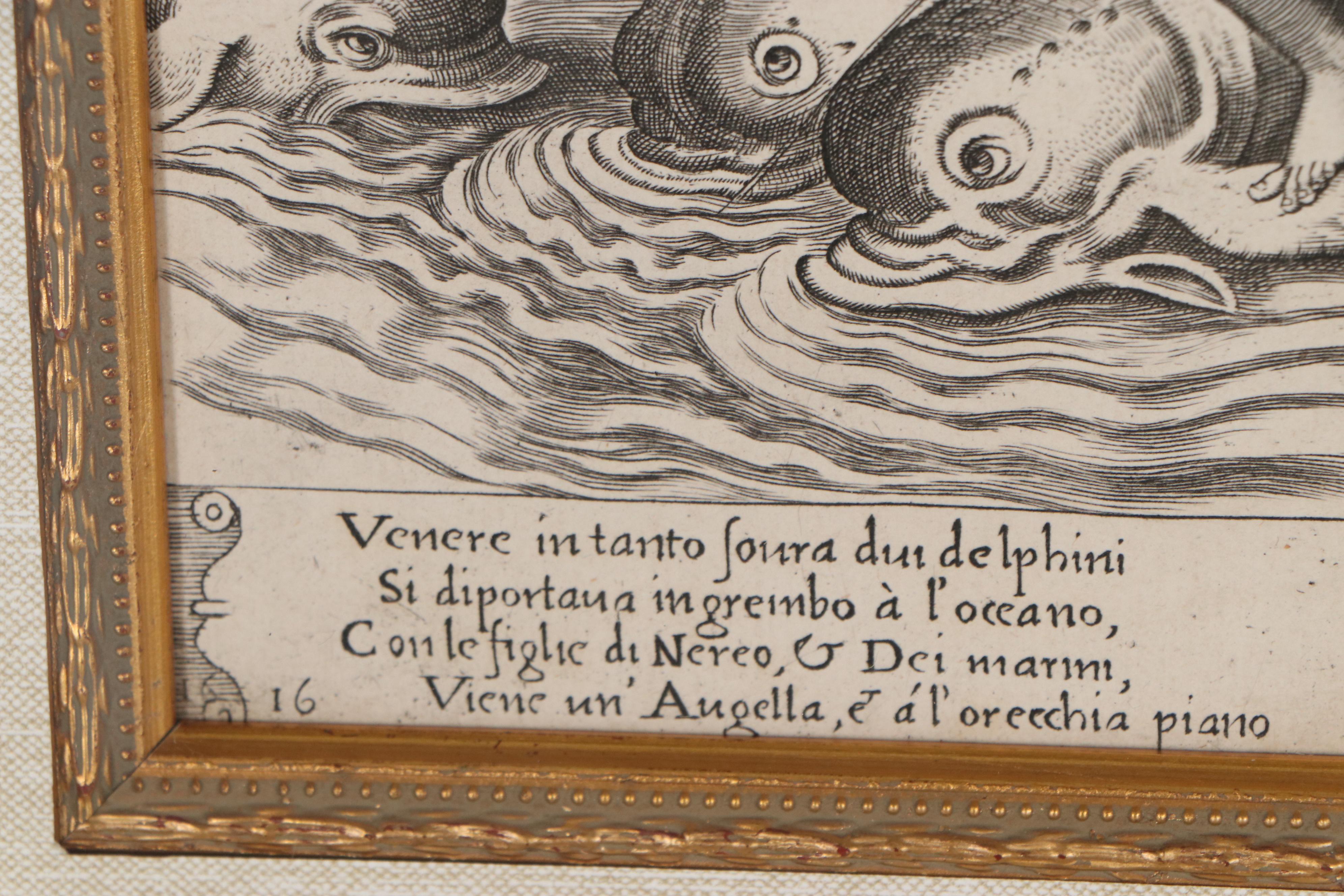 Engraving after Raphael "A White Bird Telling Venus of Cupid's Illness"