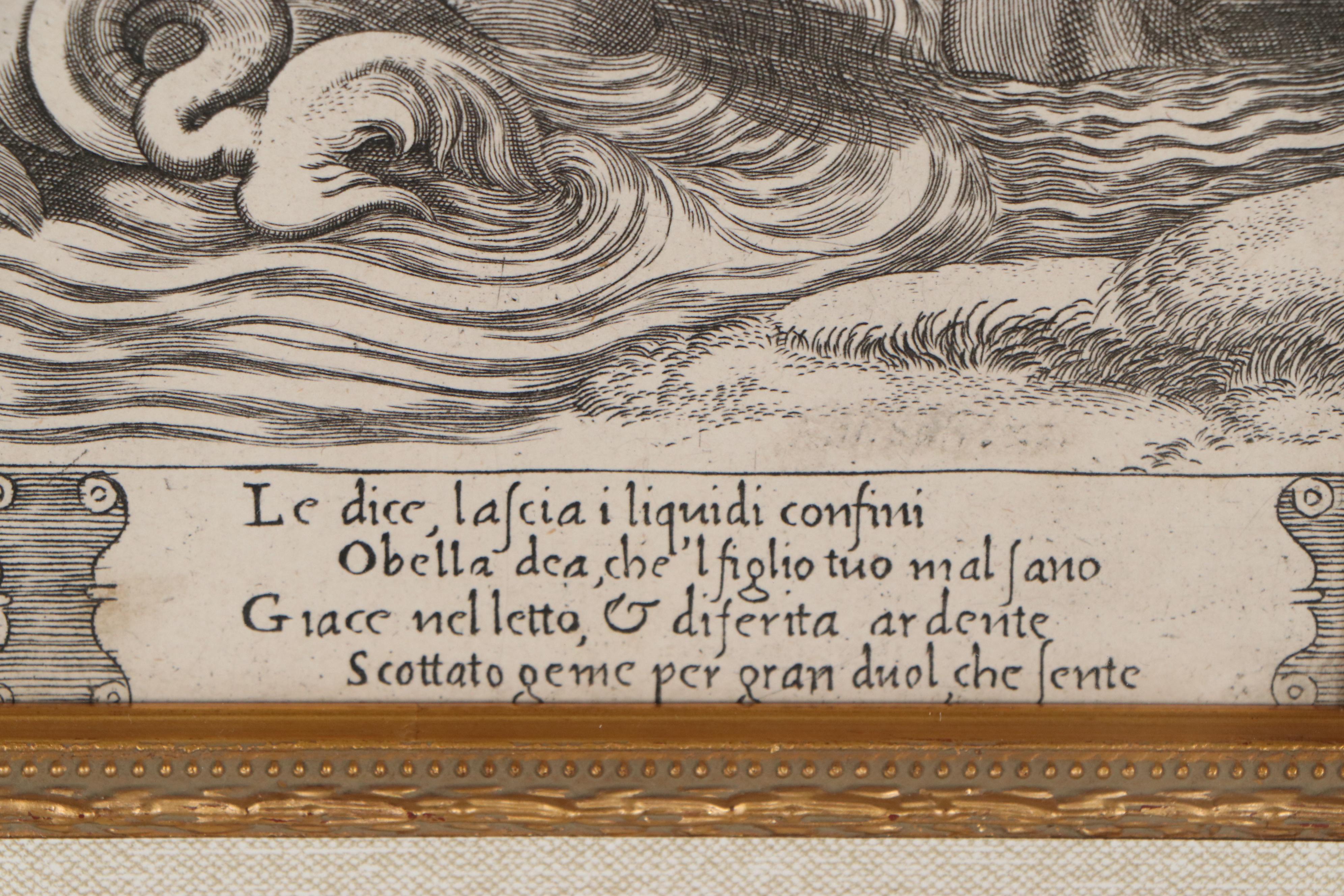 Engraving after Raphael "A White Bird Telling Venus of Cupid's Illness"